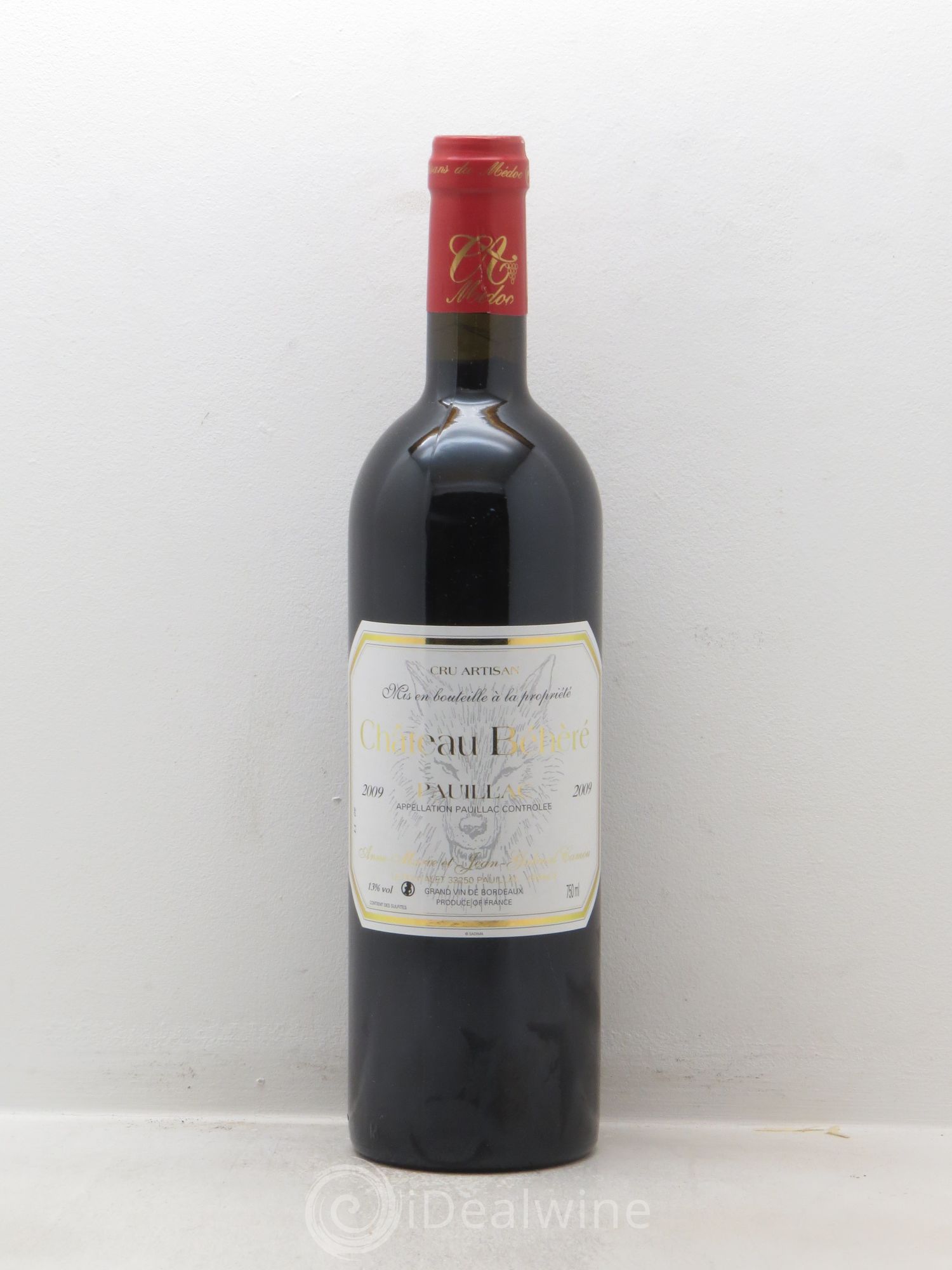 Pauillac Château Béhéré 2009 - Posten von 1 Flasche - 0