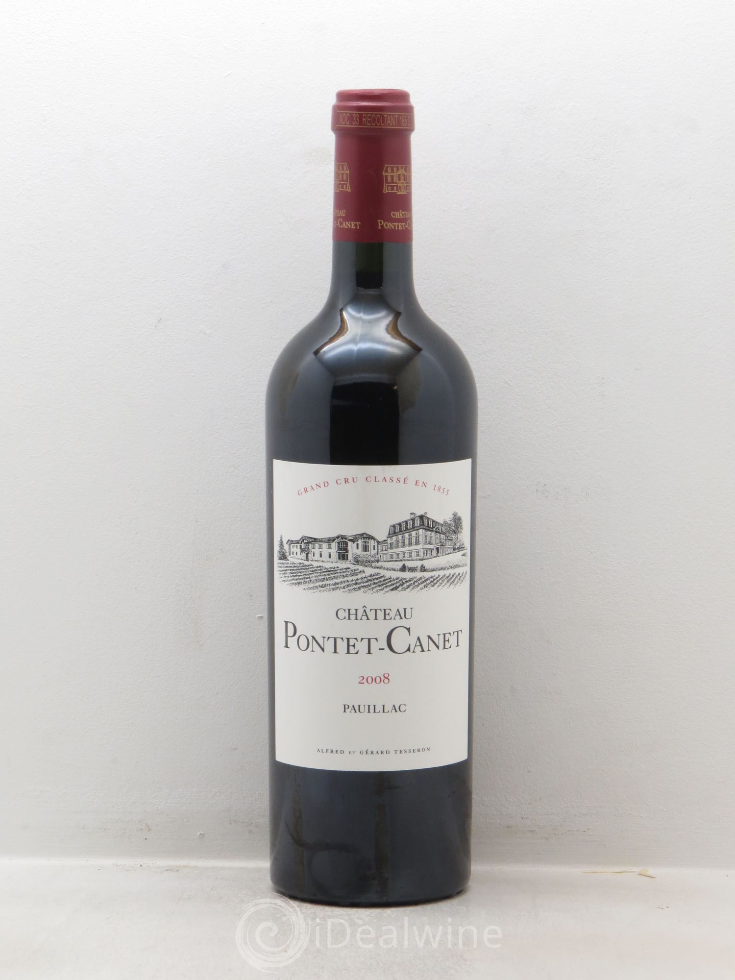 Château Pontet Canet 5ème Grand Cru Classé 2008 - Lot de 1 bouteille - 0