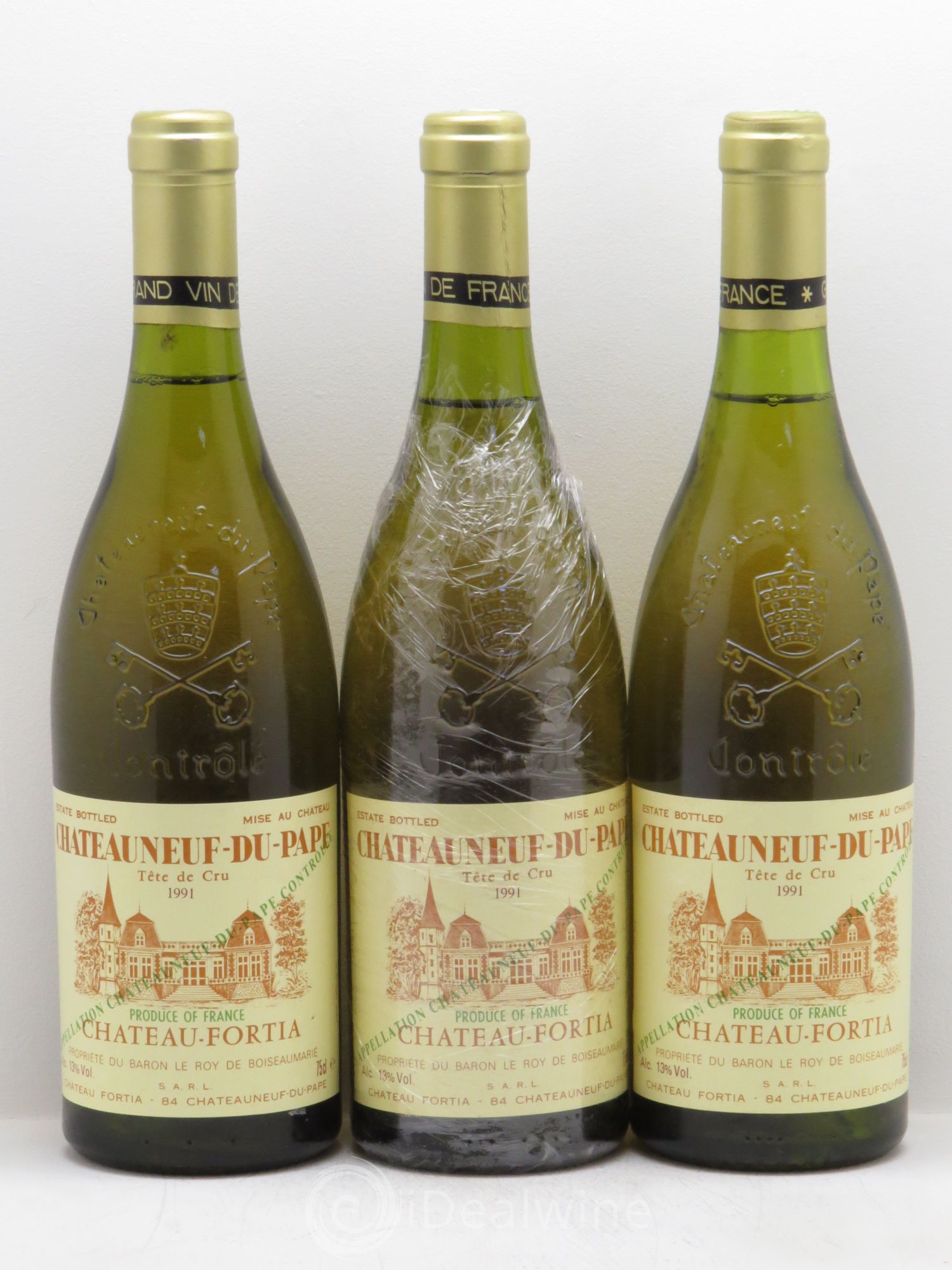 Châteauneuf-du-Pape Tête de Cru Château Fortia 1991 - Posten von 3 Flaschen - 0