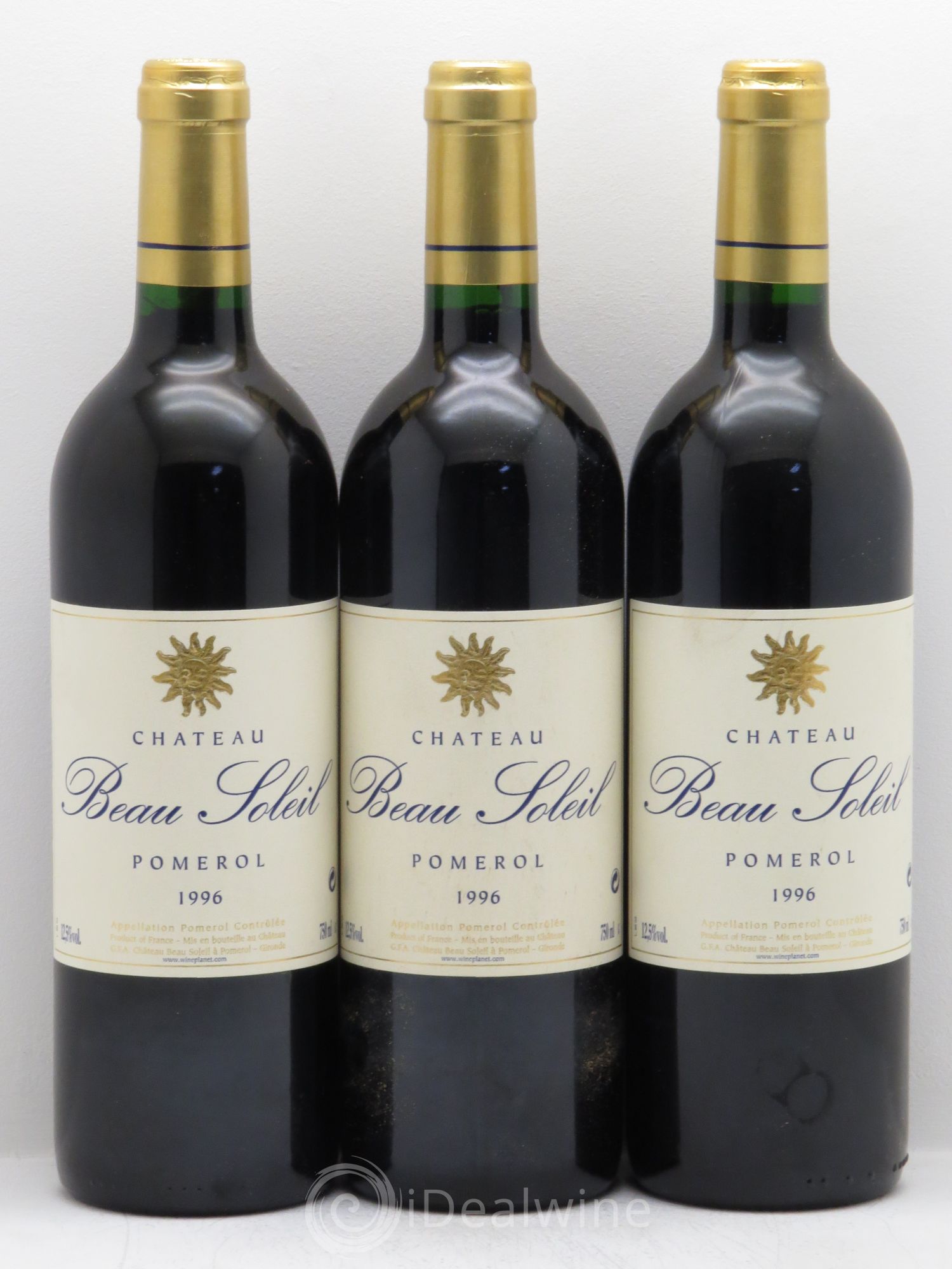 Château Beau Soleil 1996 - Lot de 3 bouteilles - 0