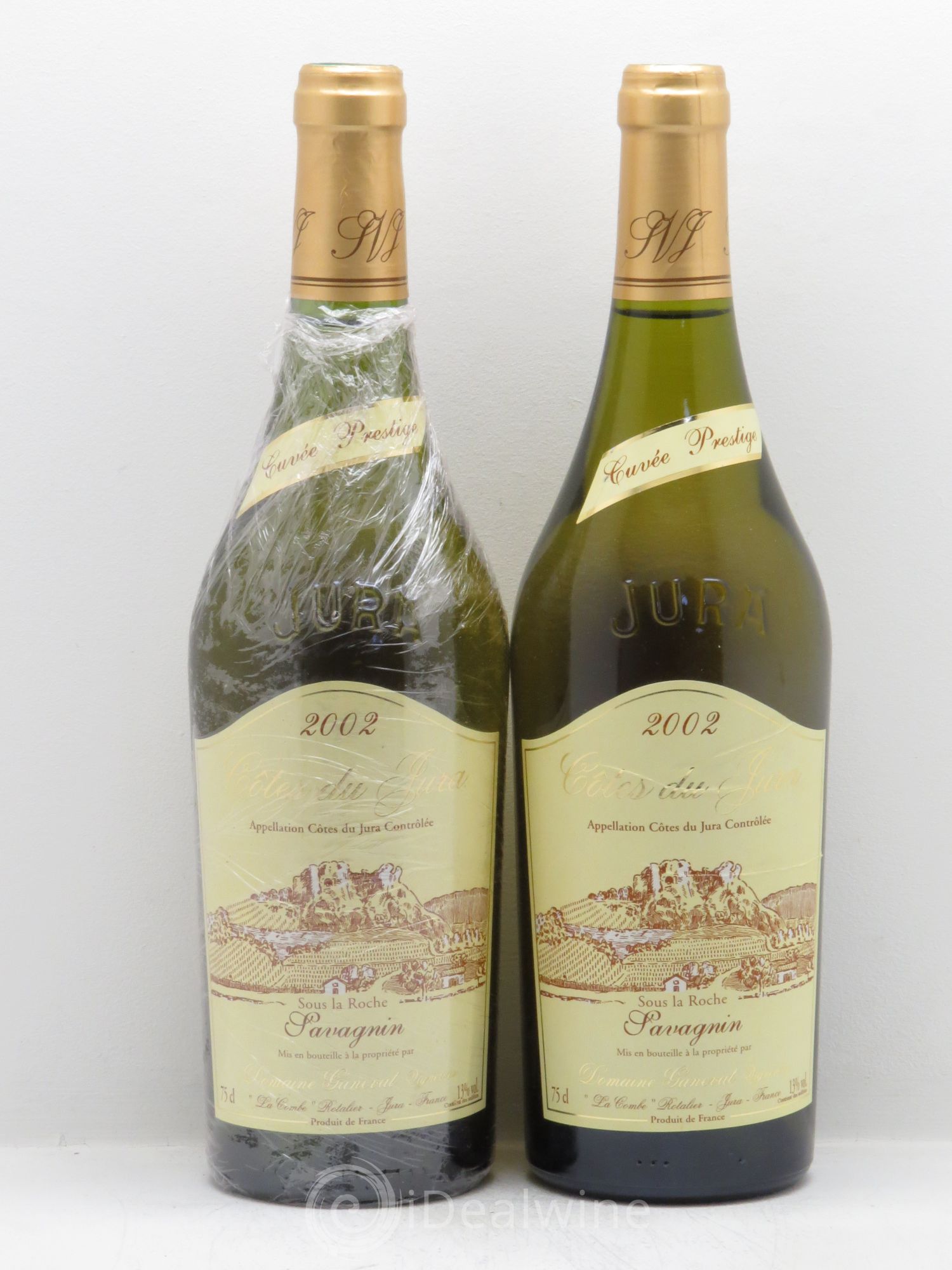 Côtes du Jura Savagnin Cuvée Prestige JF.Ganevat 2002 - Posten von 2 Flaschen - 0