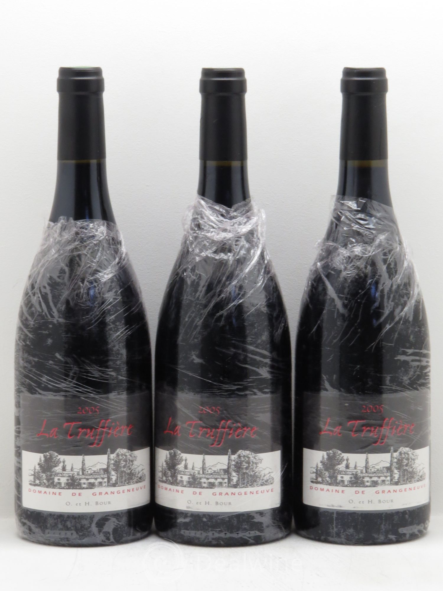 Rhône Coteaux du Tricastin La Truffière Domaine de Grangeneuve (sans prix de réserve - no reserve) 2005 - Posten von 3 Flaschen - 0