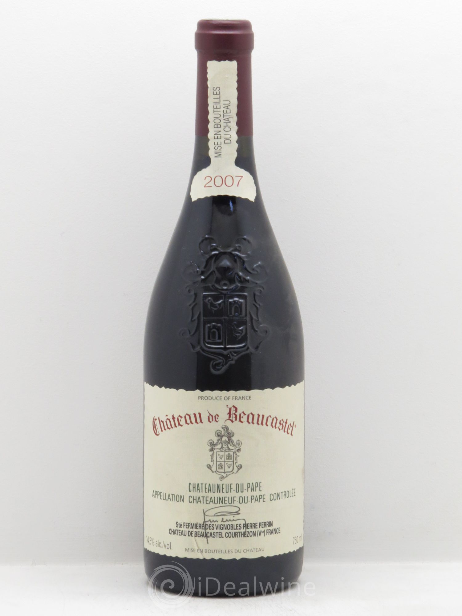 Châteauneuf-du-Pape Château de Beaucastel Famille Perrin 2007 - Lot de 1 bouteille - 0