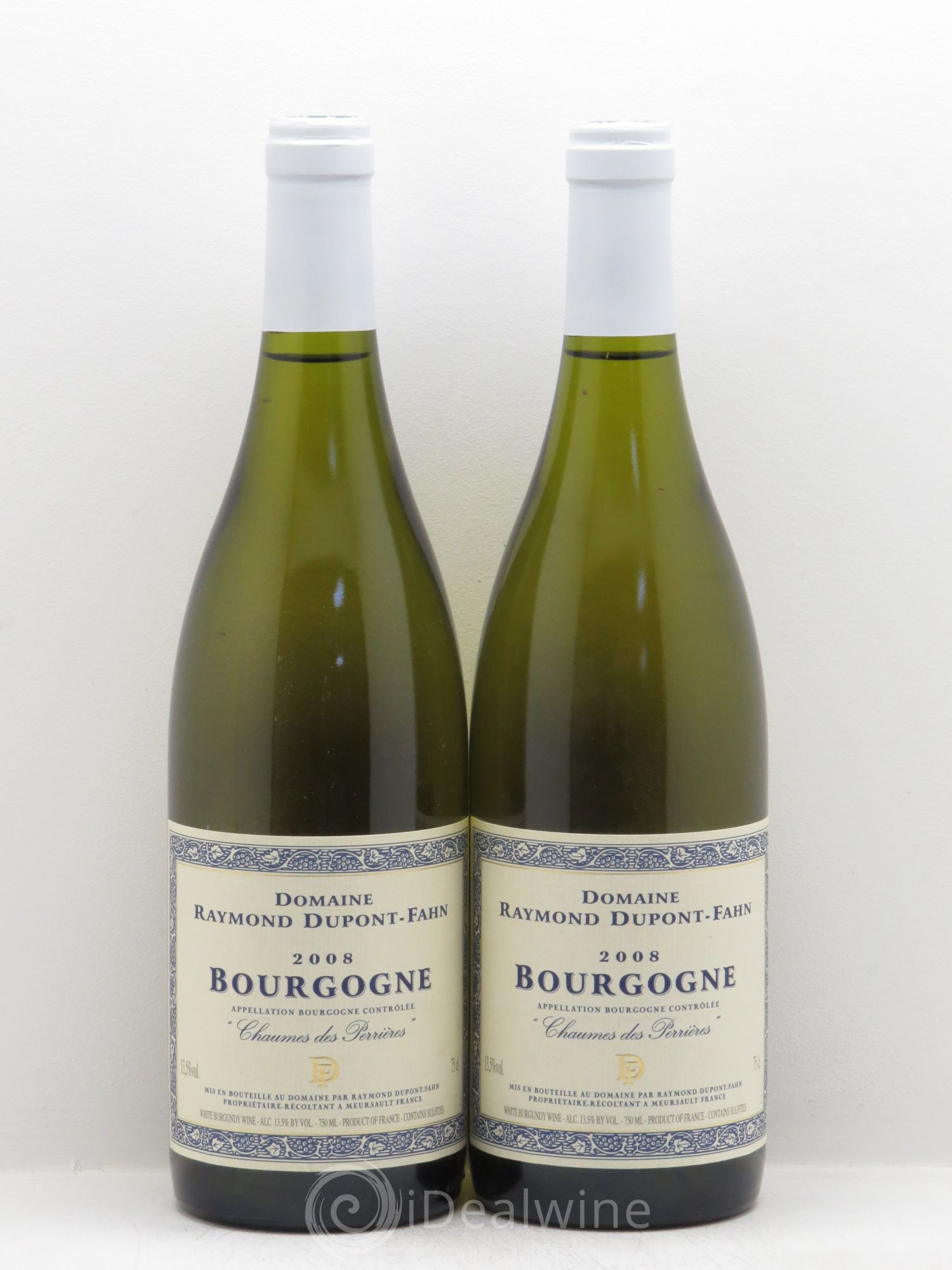 Bourgogne Chaumes des Perrières Domaine Dupont-Fahn (sans prix de réserve - no reserve) 2008 - Posten von 2 Flaschen - 0