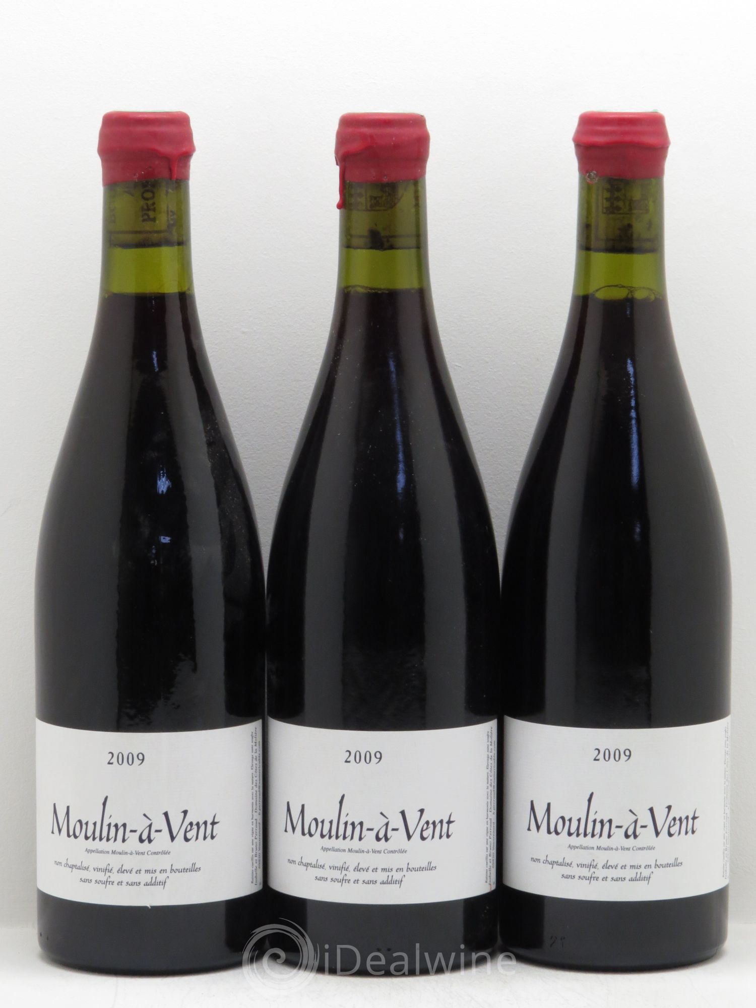 Moulin-à-Vent Domaine des Côtes de la Molière (sans prix de réserve - no reserve) 2009 - Posten von 3 Flaschen - 0