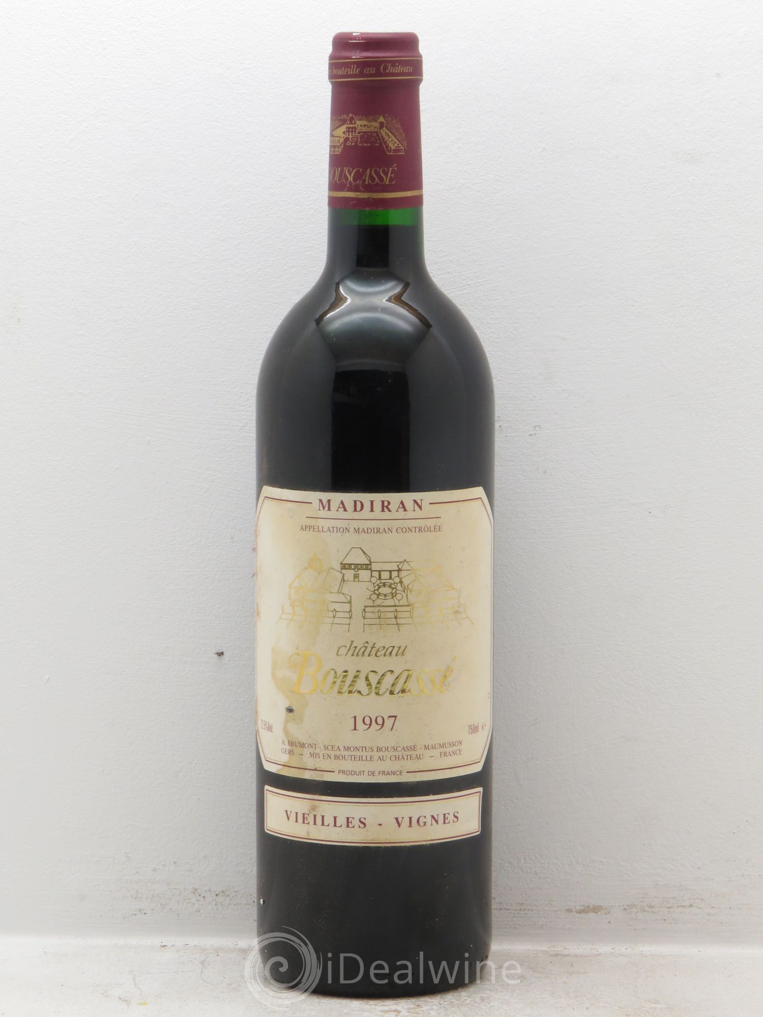 Madiran Vieilles Vignes Château Bouscassé - Alain Brumont 1997 - Lot de 1 bouteille - 0
