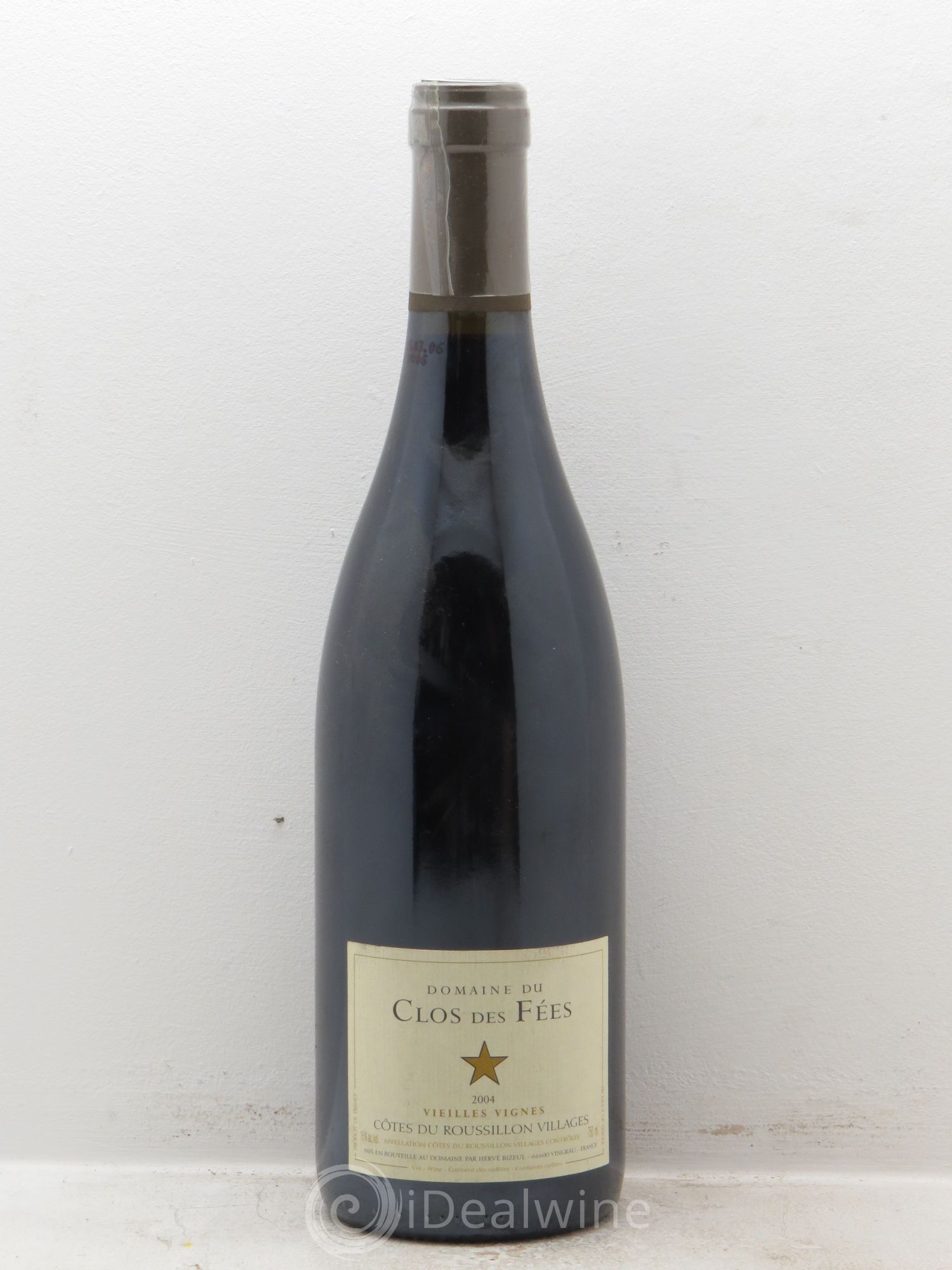 Côtes du Roussillon Villages Clos des Fées Vieilles vignes Hervé Bizeul 2004 - Lot de 1 bouteille - 0