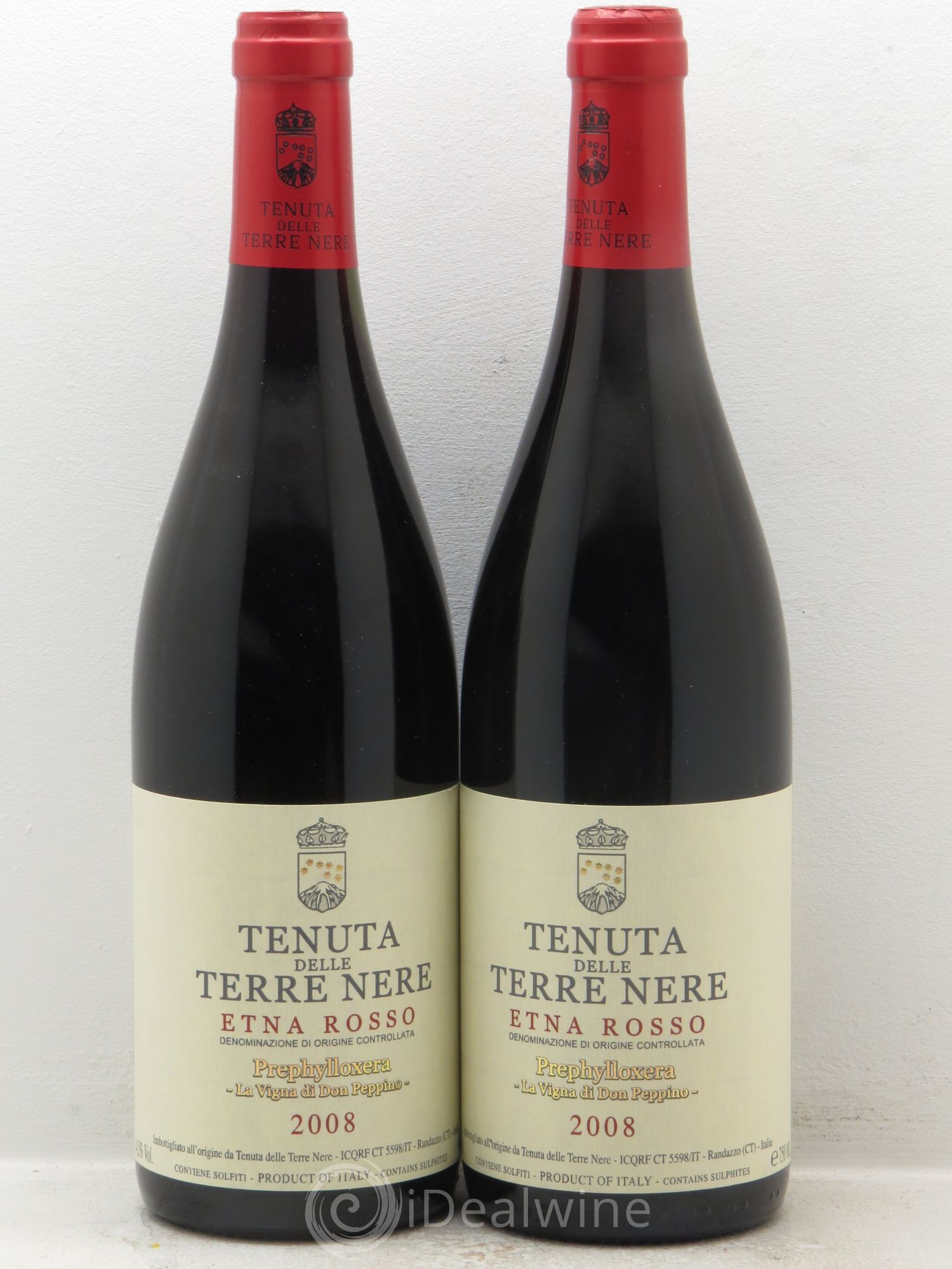 Italie Terre Nere Etna Cuvée Prephylloxera 2008 - Posten von 2 Flaschen - 0
