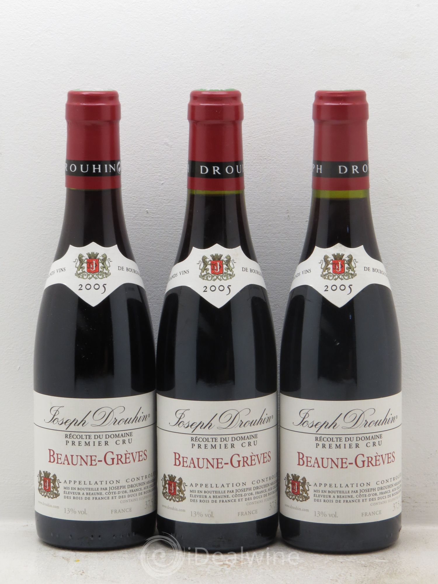 Beaune 1er Cru Grèves 2005 - Lot de 3 demi bouteilles - 0