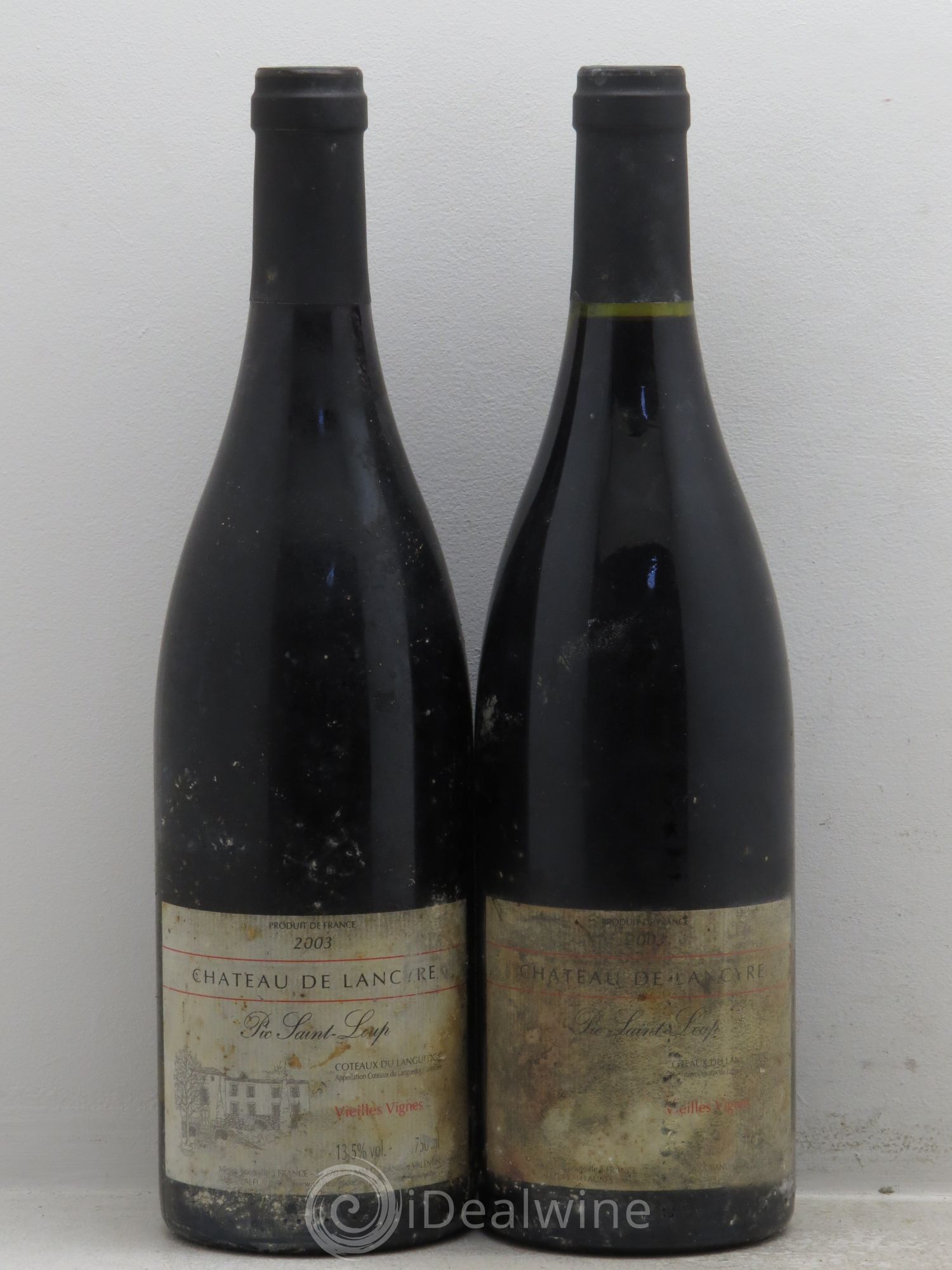 Coteaux du Languedoc Château de Lancyre Pic Saint Loup Vieilles Vignes 2003 - Posten von 2 Flaschen - 0