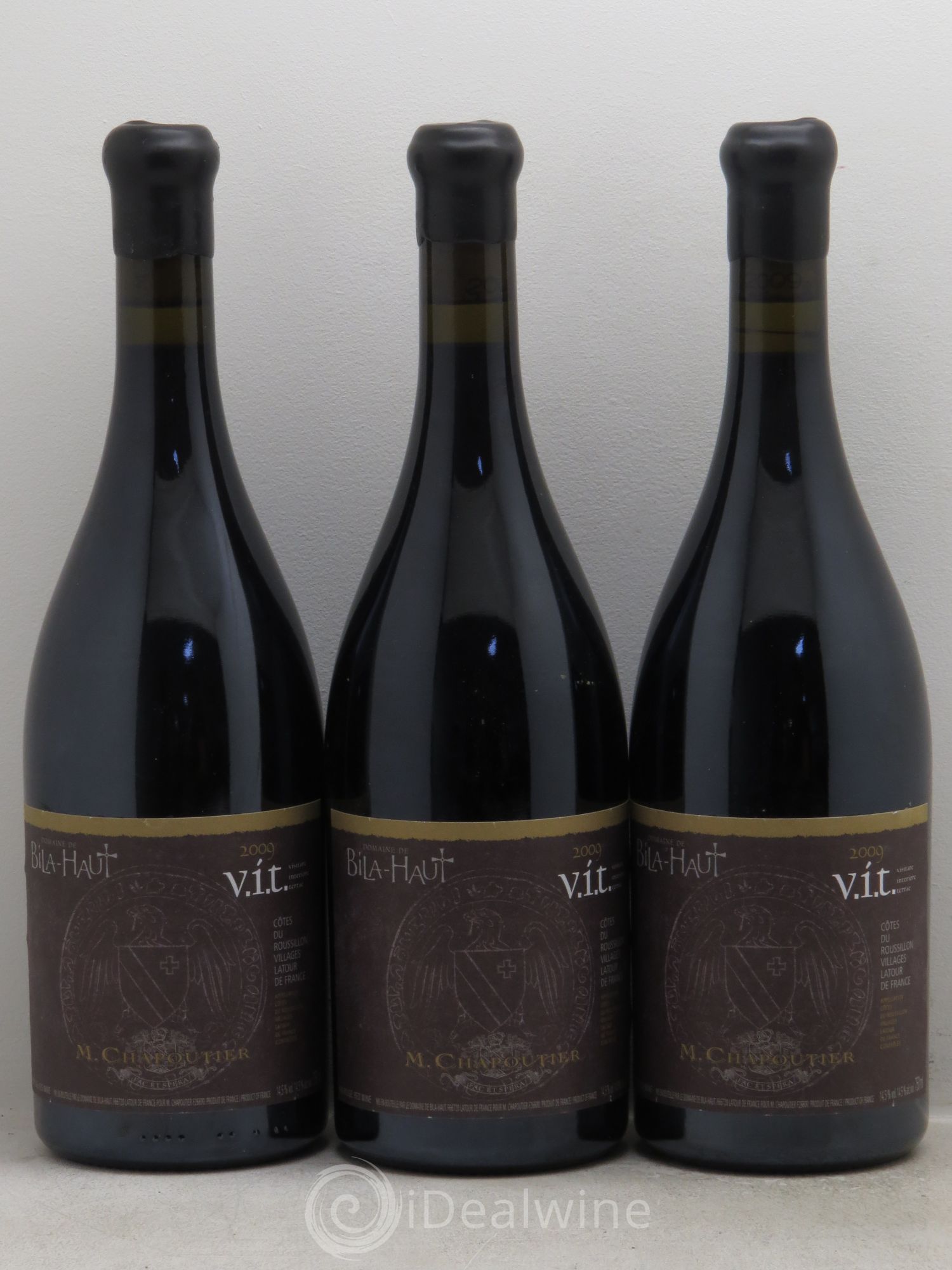 Côtes du Roussillon Domaine de Bila Haut Vill. Cuvée VIT 2009 - Lotto di 3 bottiglie - 0