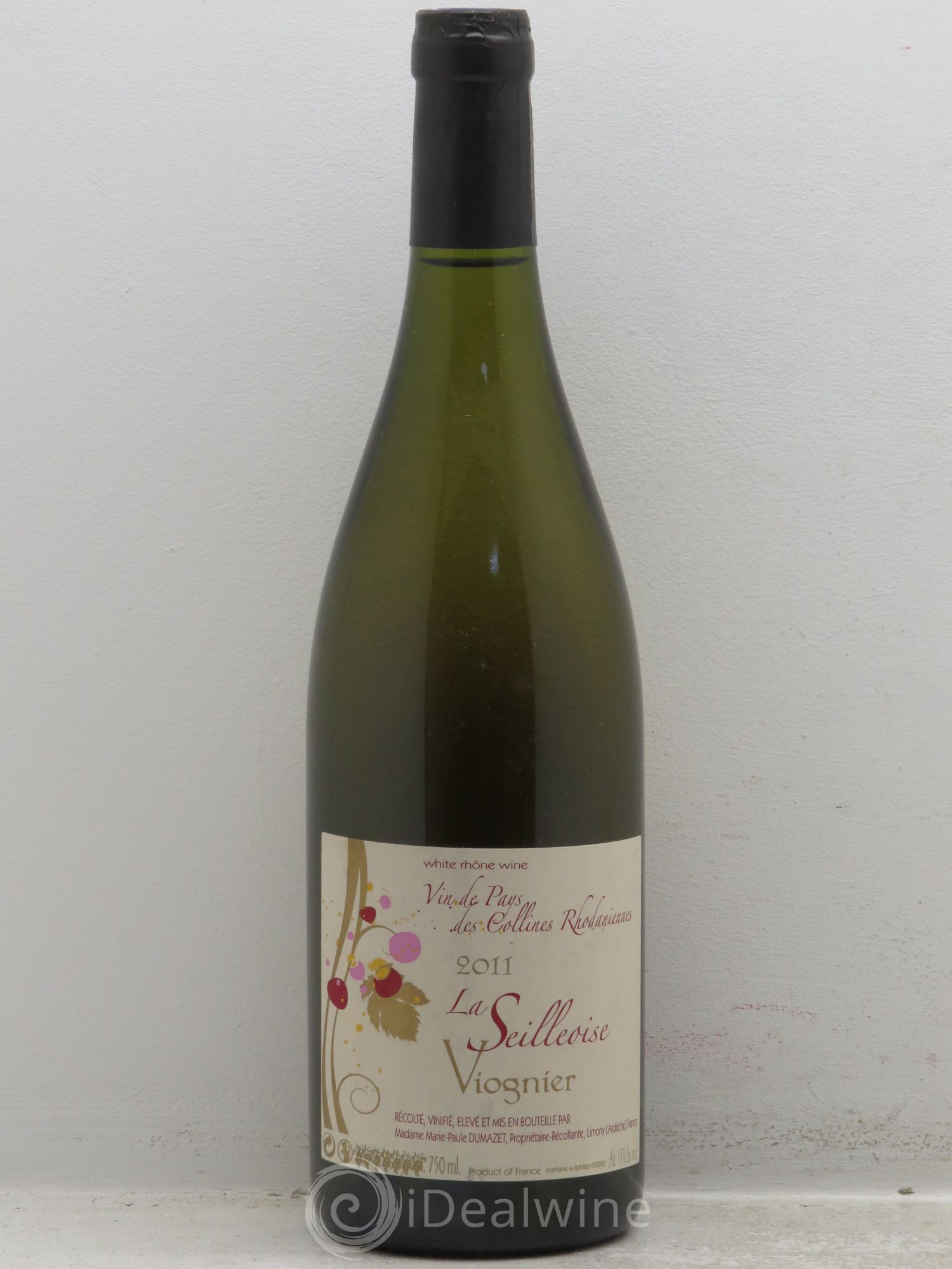Rhône Domaine Dumazet Viognier Cuvée la Seilleoise 2011 - Posten von 1 Flasche - 0