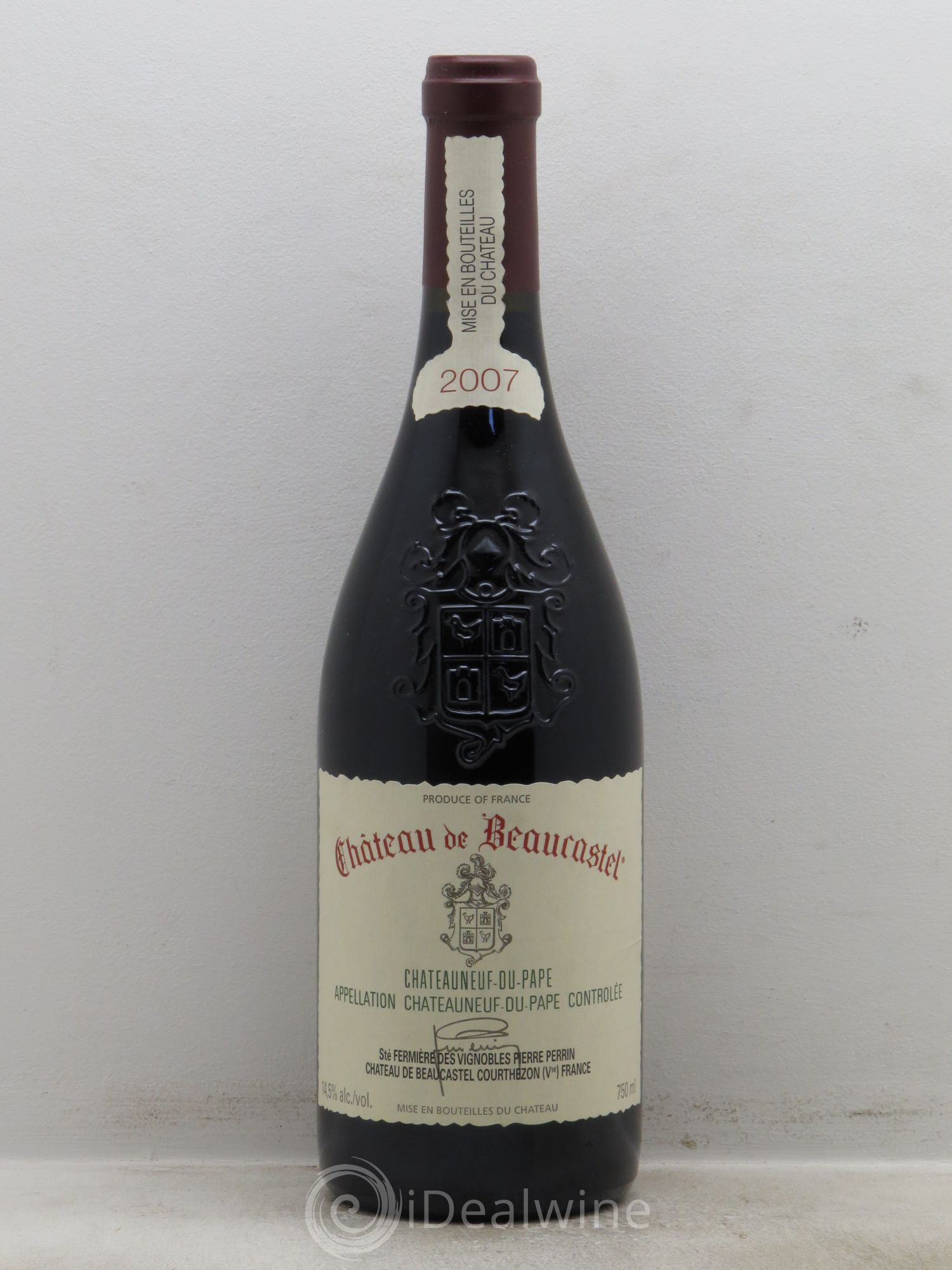 Châteauneuf-du-Pape Château de Beaucastel Famille Perrin 2007 - Lot de 1 bouteille - 0
