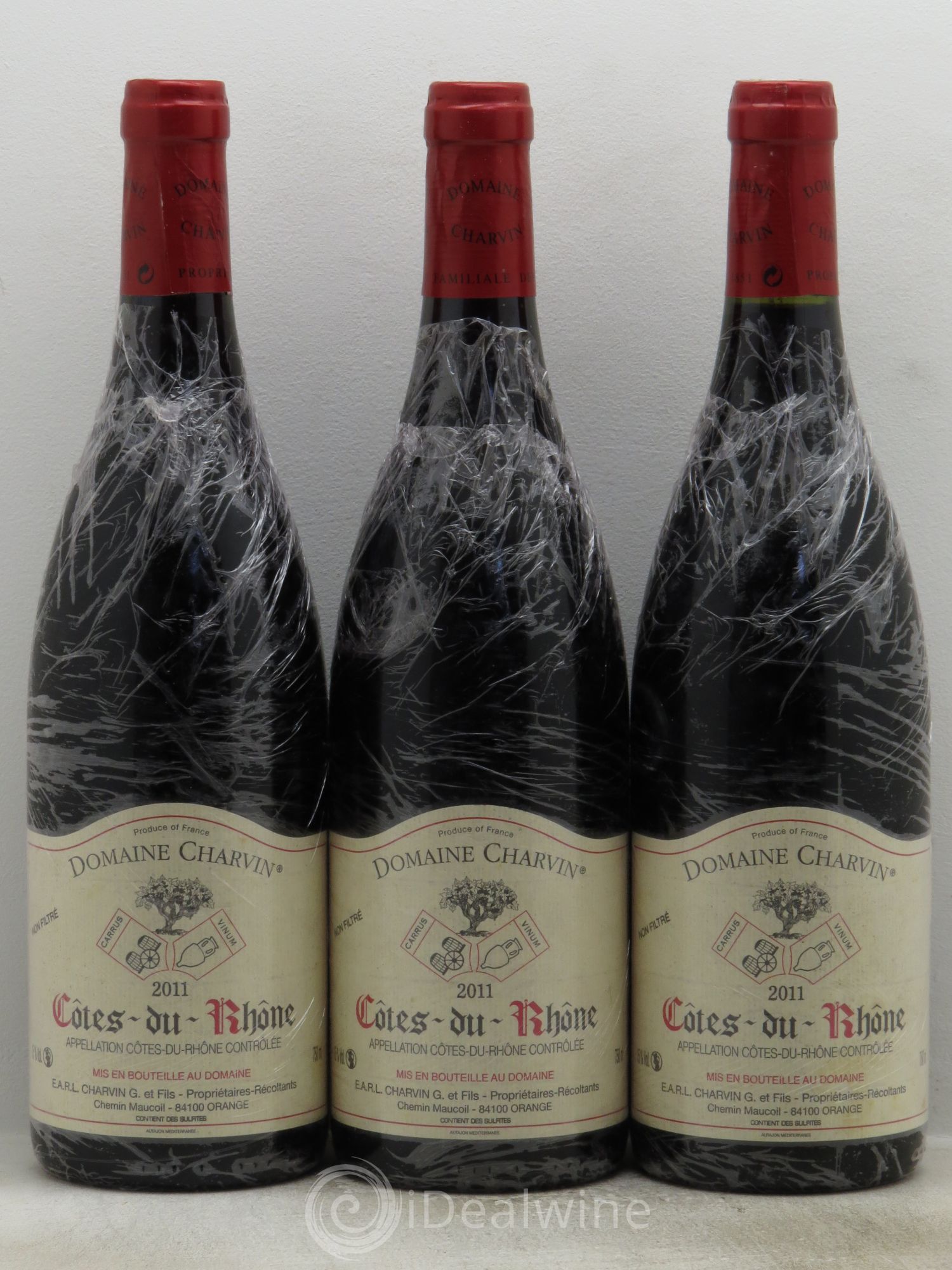 Côtes-du-Rhône Charvin (Domaine) 2011 - Lot de 3 bouteilles - 0