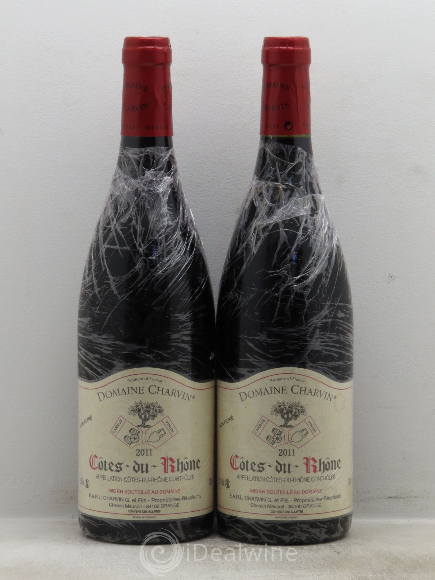 Côtes-du-Rhône Charvin (Domaine) 2011 - Lot de 2 bouteilles - 0