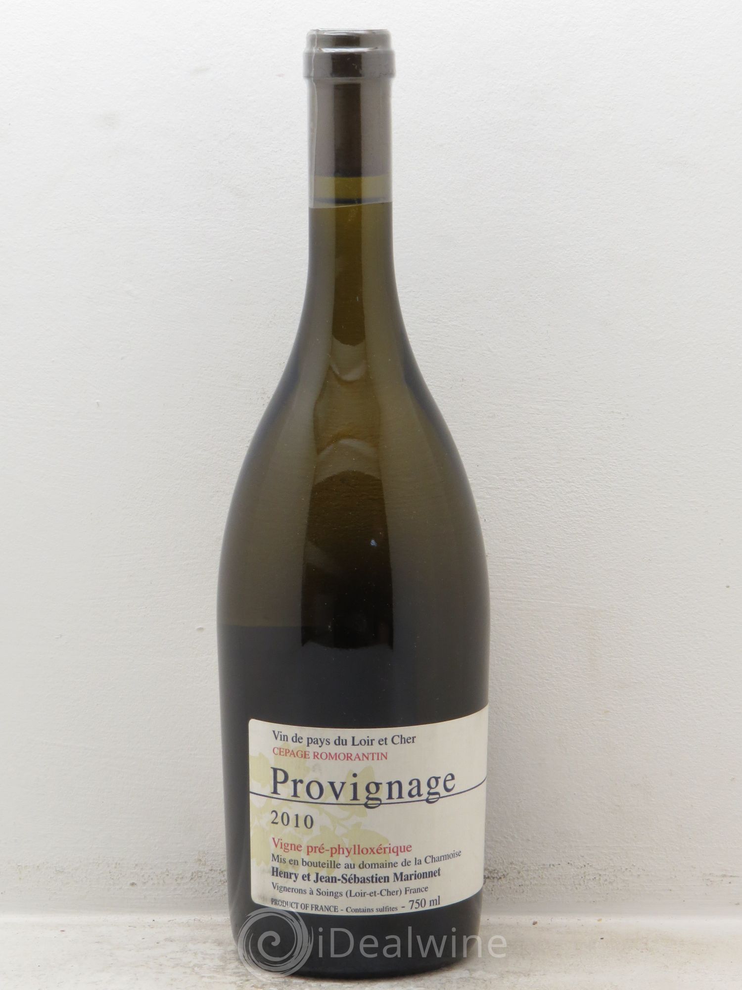 Divers Marionnet Domaine Charmoise Vin de Pays de Loir et Cher Cuvée Provinage 2010 - Posten von 1 Flasche - 0