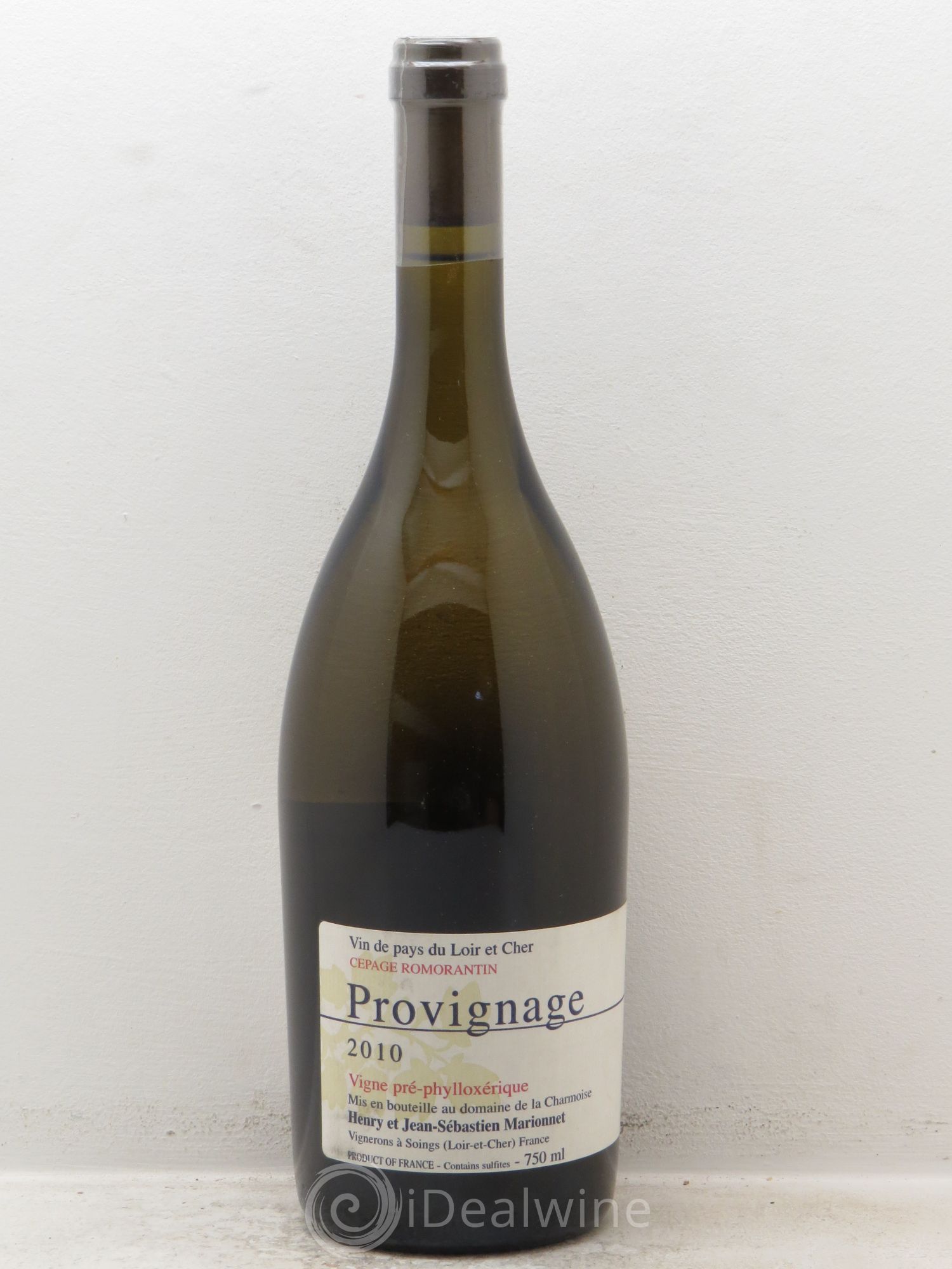 Divers Marionnet Domaine Charmoise Vin de Pays de Loir et Cher Cuvée Provinage 2010 - Posten von 1 Flasche - 0