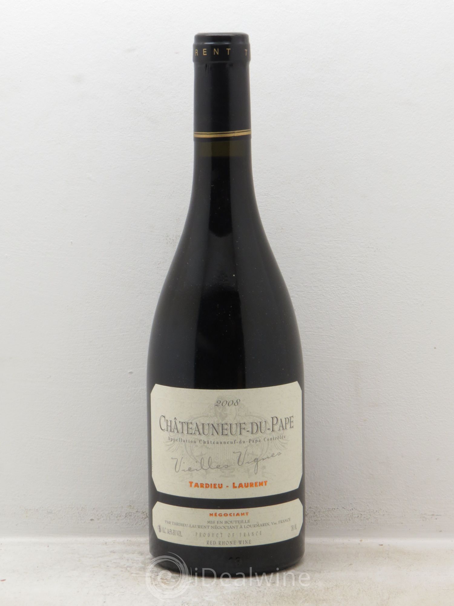 Châteauneuf-du-Pape Tardieu-Laurent Vieilles vignes Famille Tardieu 2008 - Lot de 1 bouteille - 0