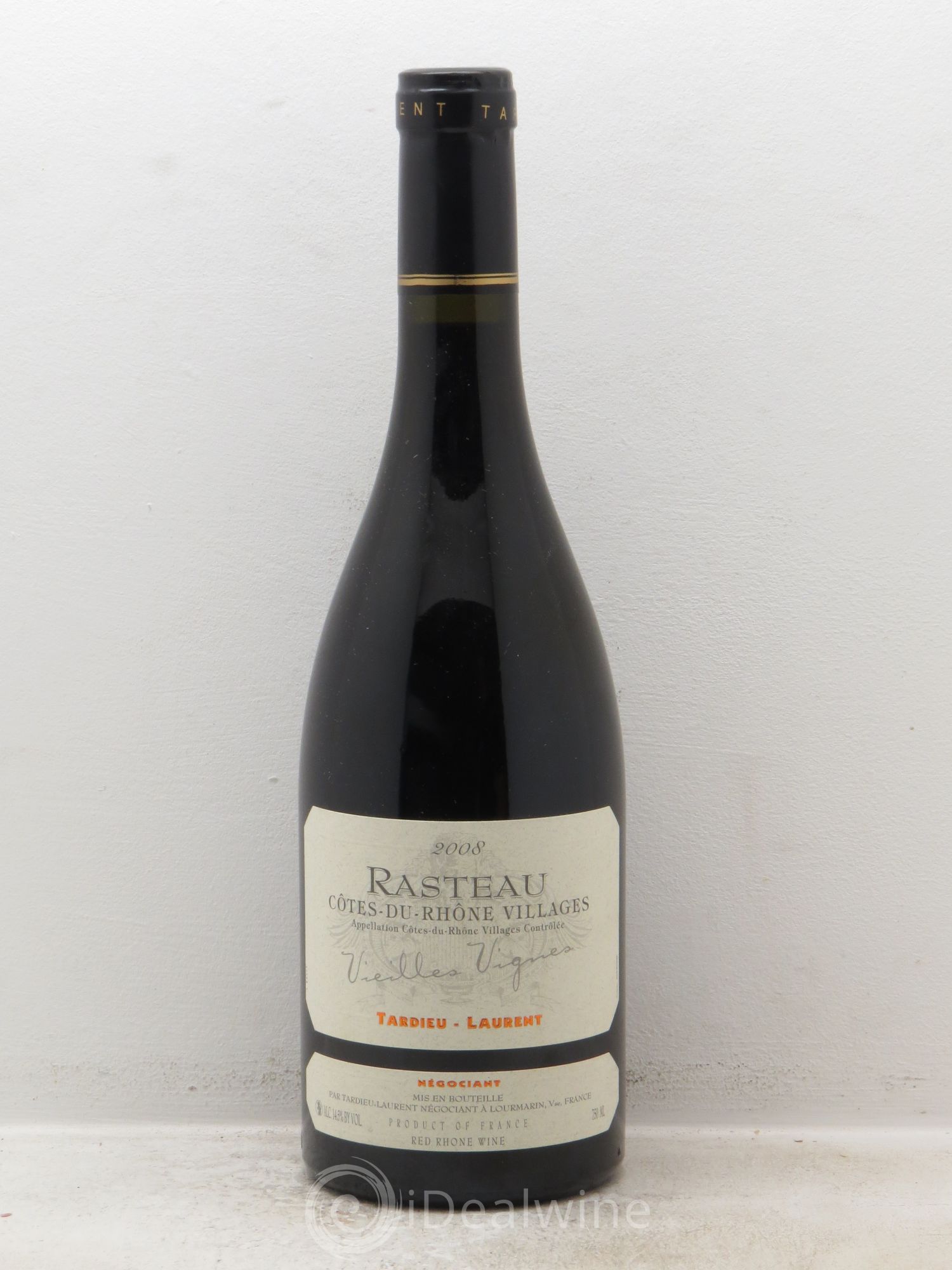 Rasteau Côtes du Rhône Villages Tardieu-Laurent Vieilles vignes 2008 - Lotto di 1 bottiglia - 0
