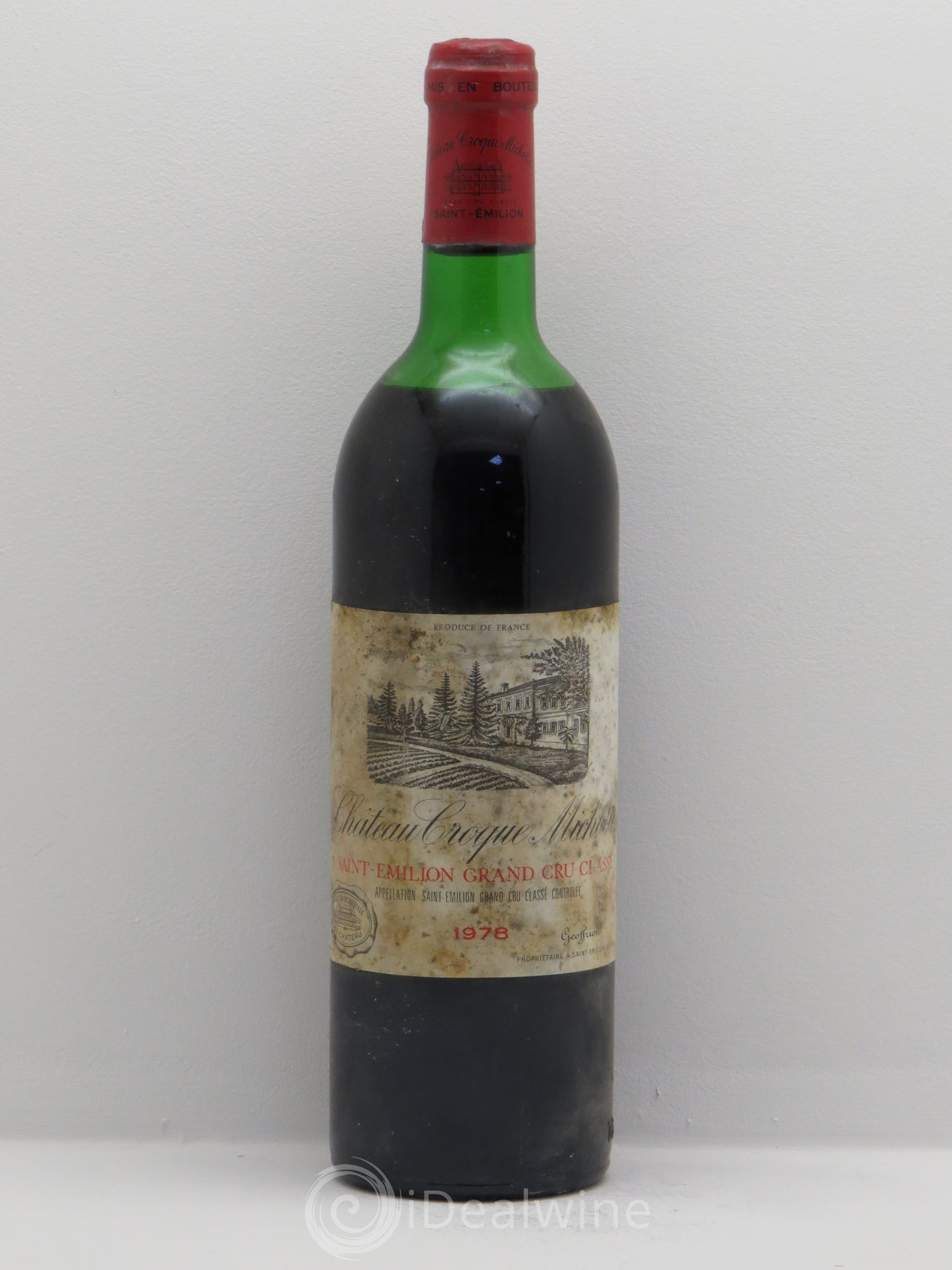 Château Croque Michotte 1978 - Lot de 1 bouteille - 0