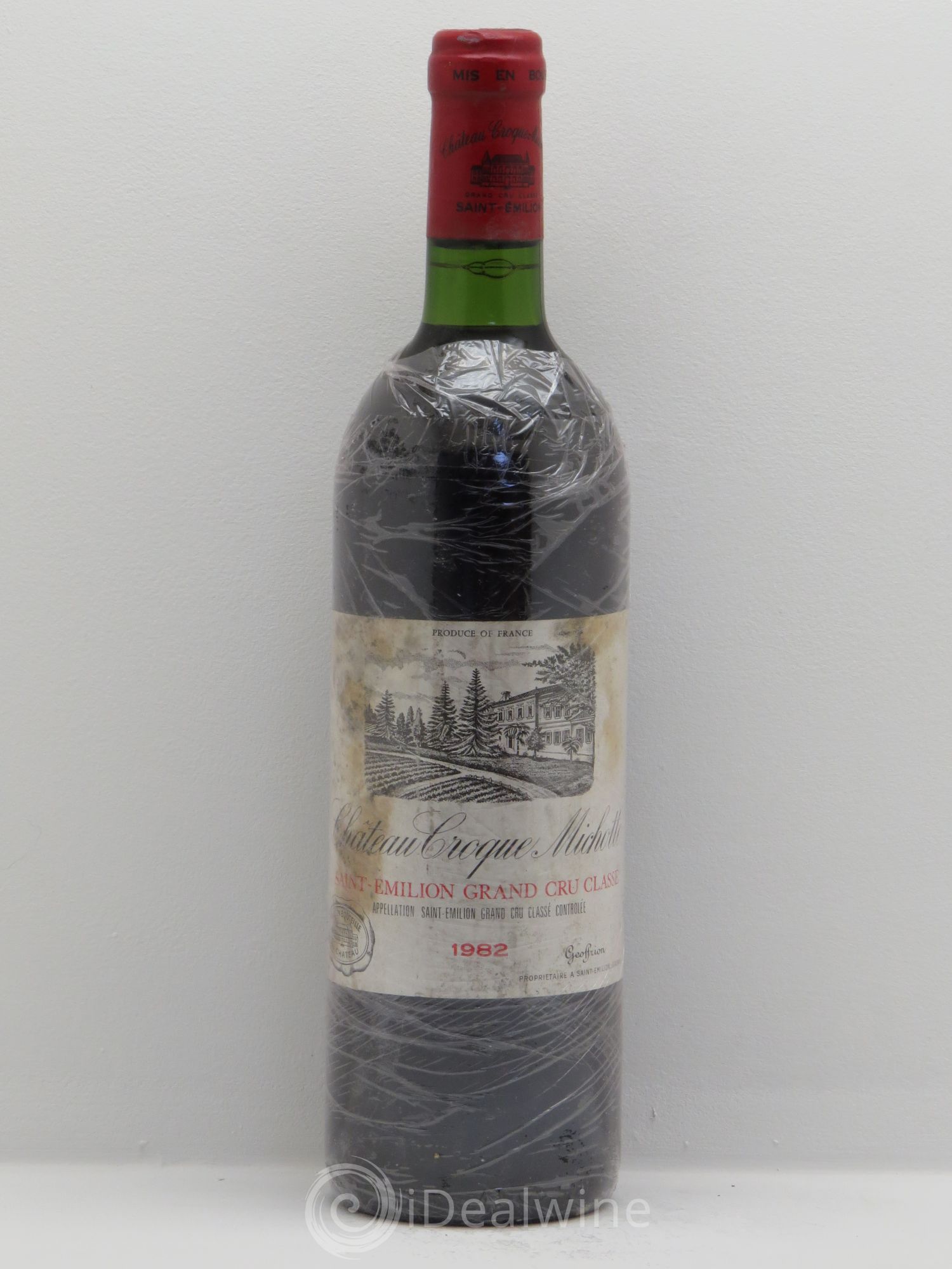Château Croque Michotte 1982 - Lot de 1 bouteille - 0