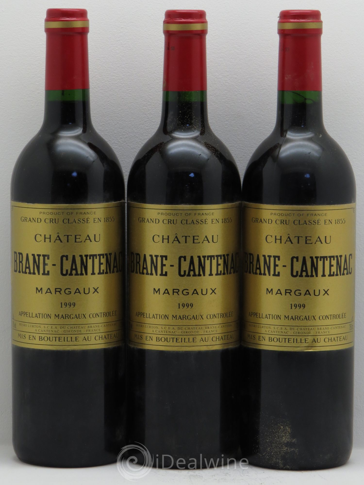 Château Brane Cantenac 2ème Grand Cru Classé 1999 - Lot de 3 bouteilles - 0