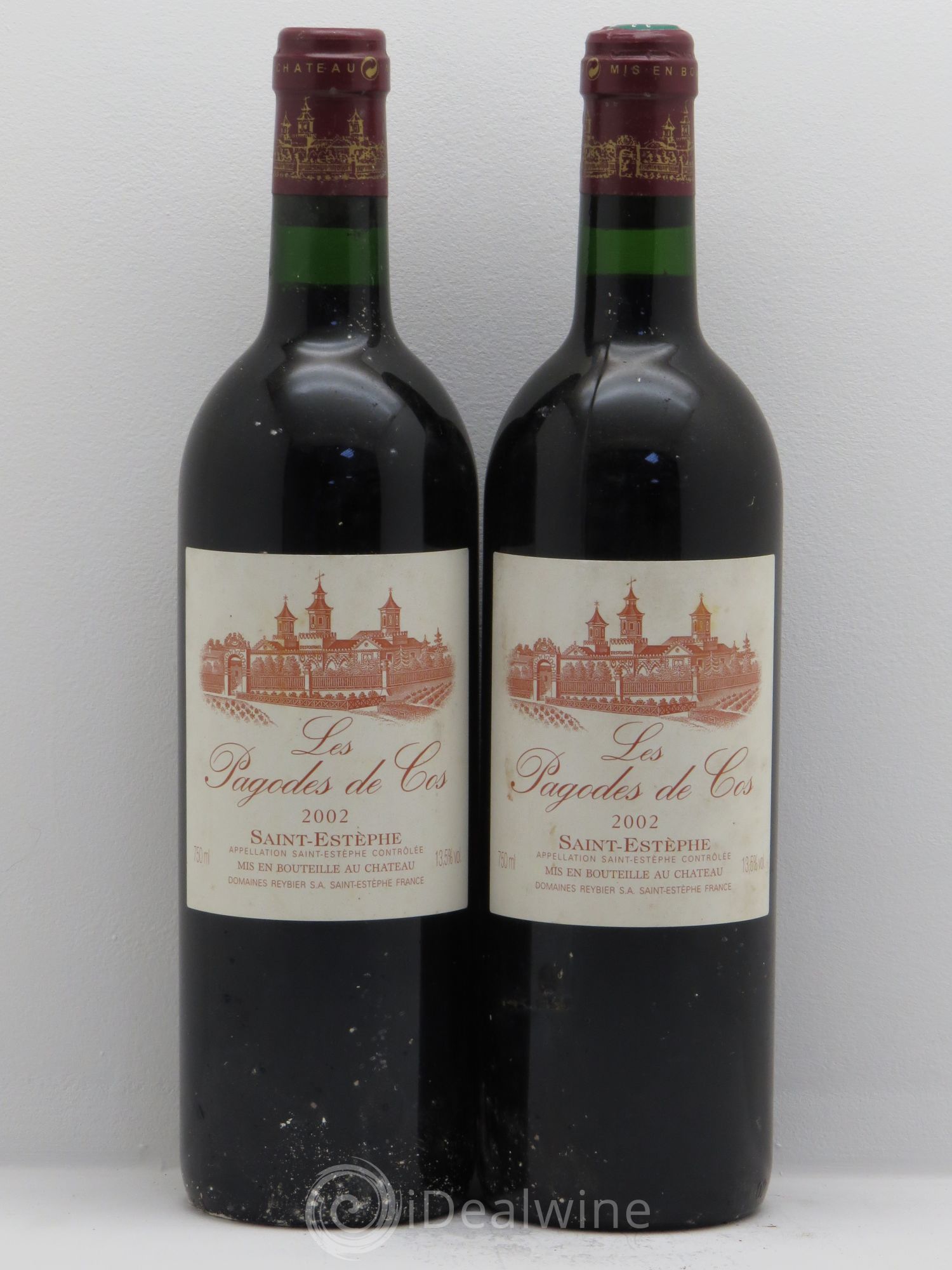 Les Pagodes de Cos Second Vin 2002 - Lotto di 2 bottiglie - 0