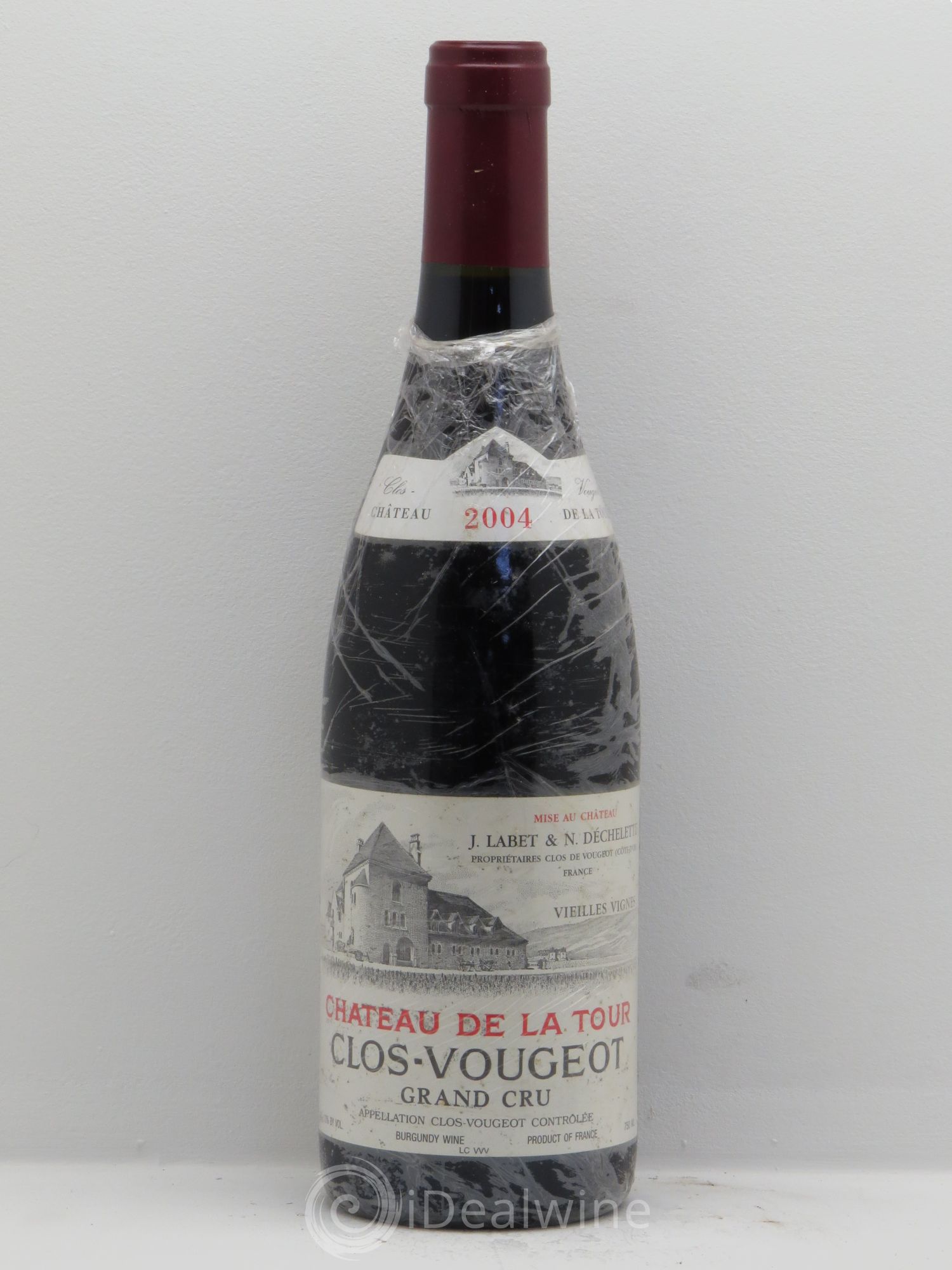 Clos de Vougeot Grand Cru Vieilles Vignes Château de La Tour 2004 - Lot de 1 bouteille - 0