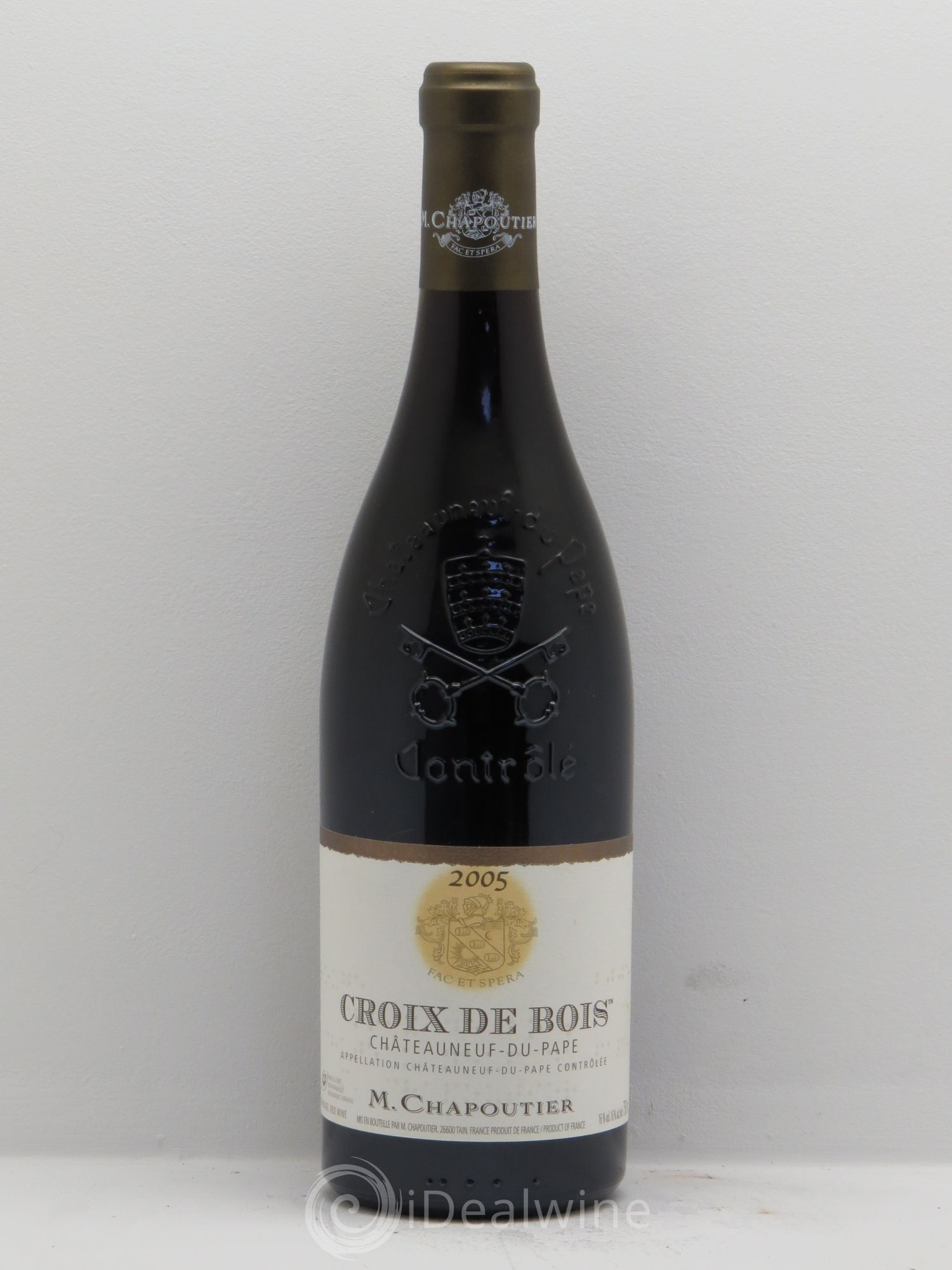 Châteauneuf-du-Pape Croix de Bois Chapoutier 2005 - Lot de 1 bouteille - 0