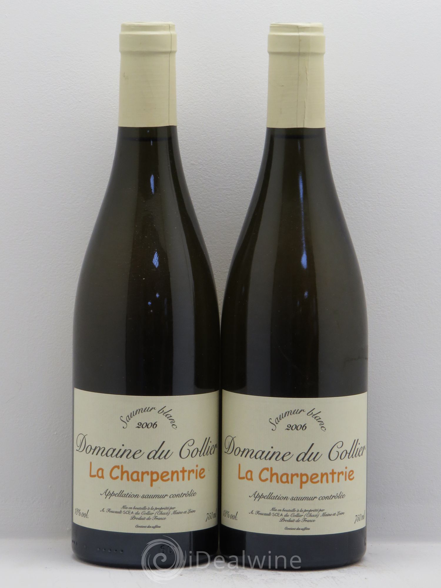 Saumur Domaine du Collier "la Charpentrie" 2006 - Posten von 2 Flaschen - 0