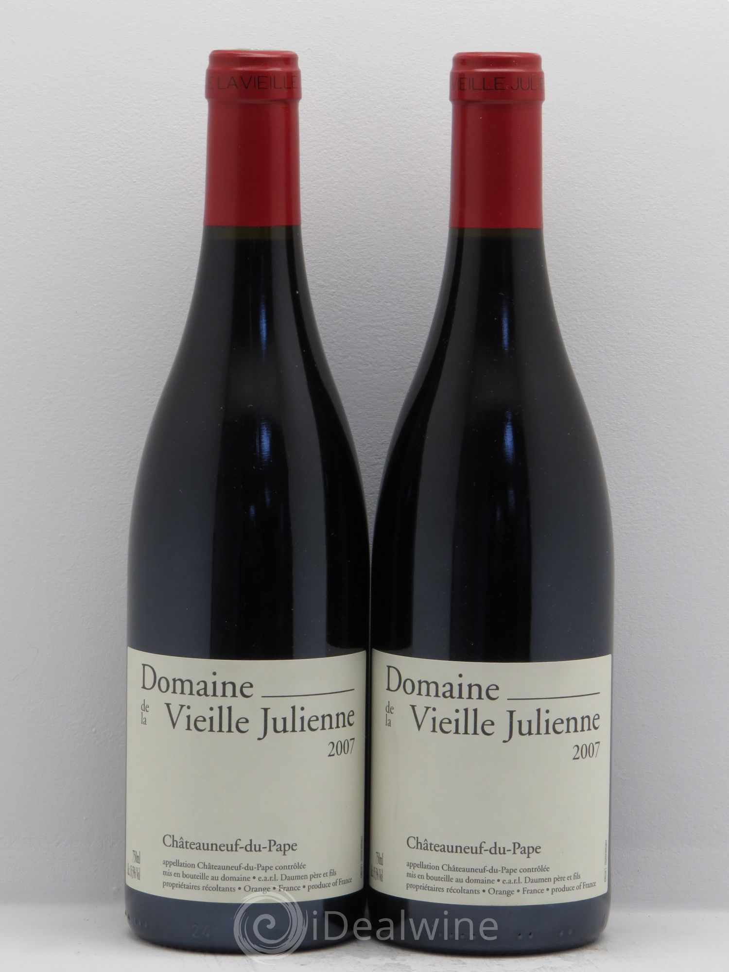 Châteauneuf-du-Pape Vieille Julienne (Domaine de la) Jean-Paul Daumen 2007 - Lot de 2 bouteilles - 0