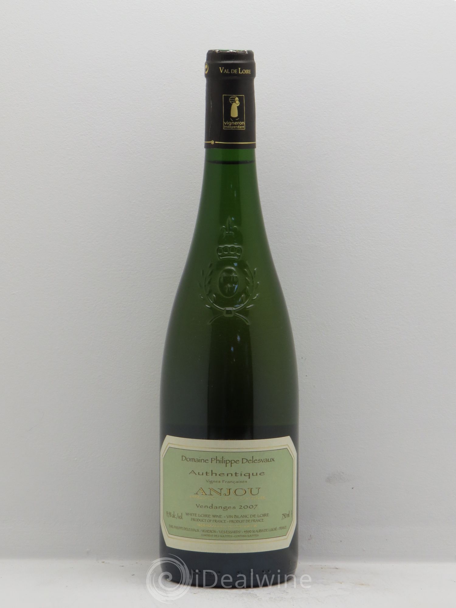 Anjou "Authentique" Vignes Françaises Philippe Delesvaux 2007 - Posten von 1 Flasche - 0