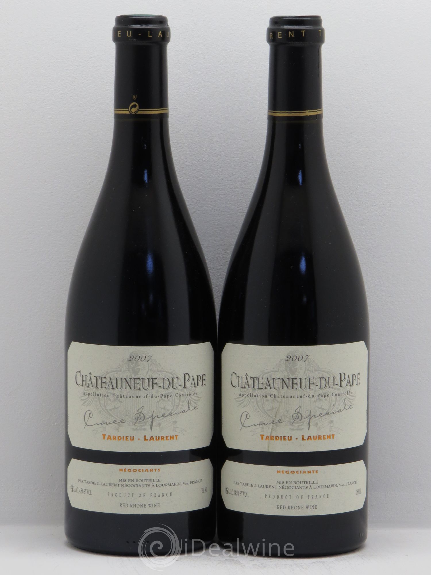 Châteauneuf-du-Pape Tardieu-Laurent Cuvée spéciale Famille Tardieu 2007 - Lot de 2 bouteilles - 0