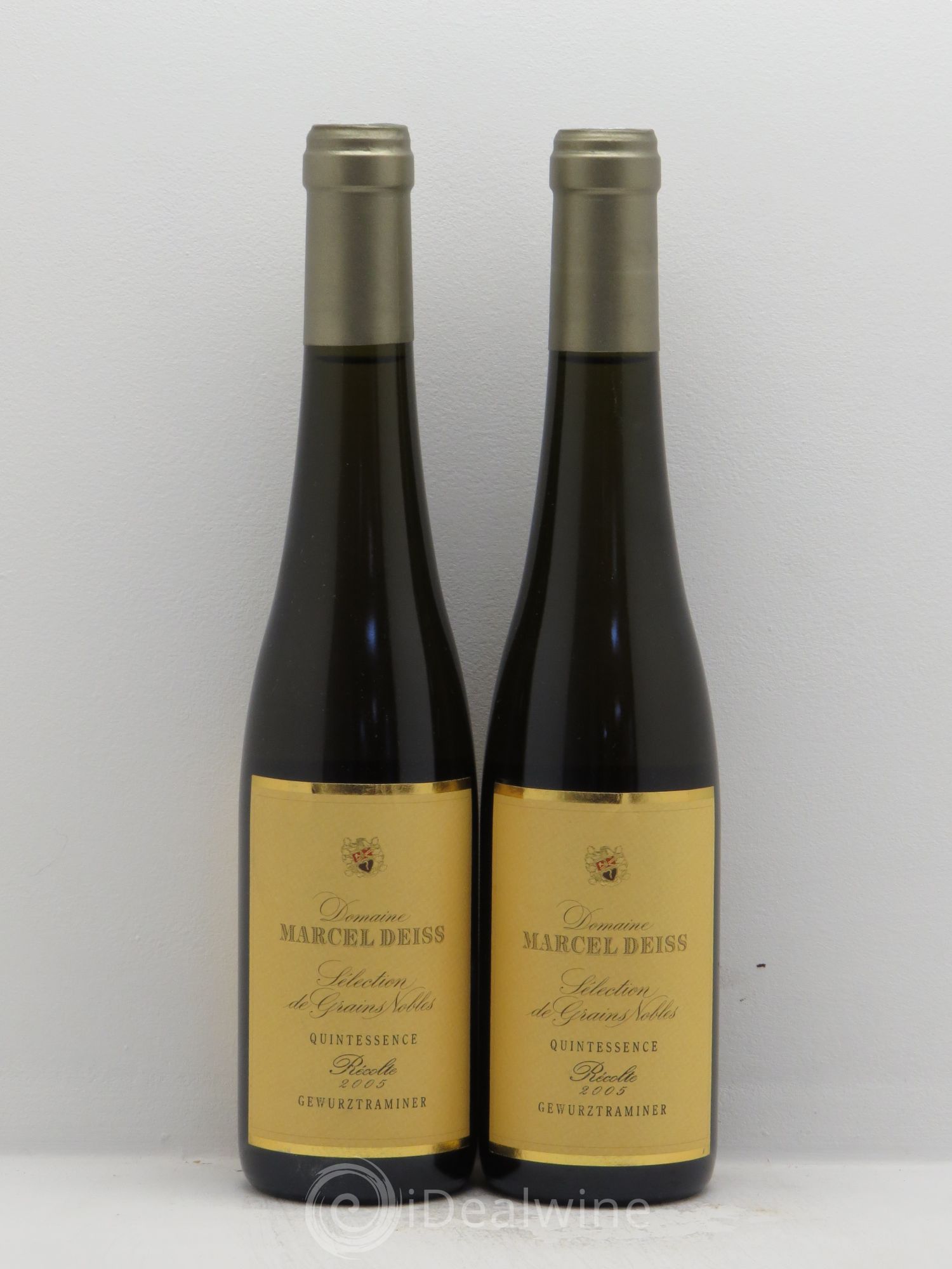 Alsace Gewurztraminer Sélection de Grains Nobles Marcel Deiss (Domaine) Quintessence 2002 - Posten von 2 Demi-Flaschen - 0