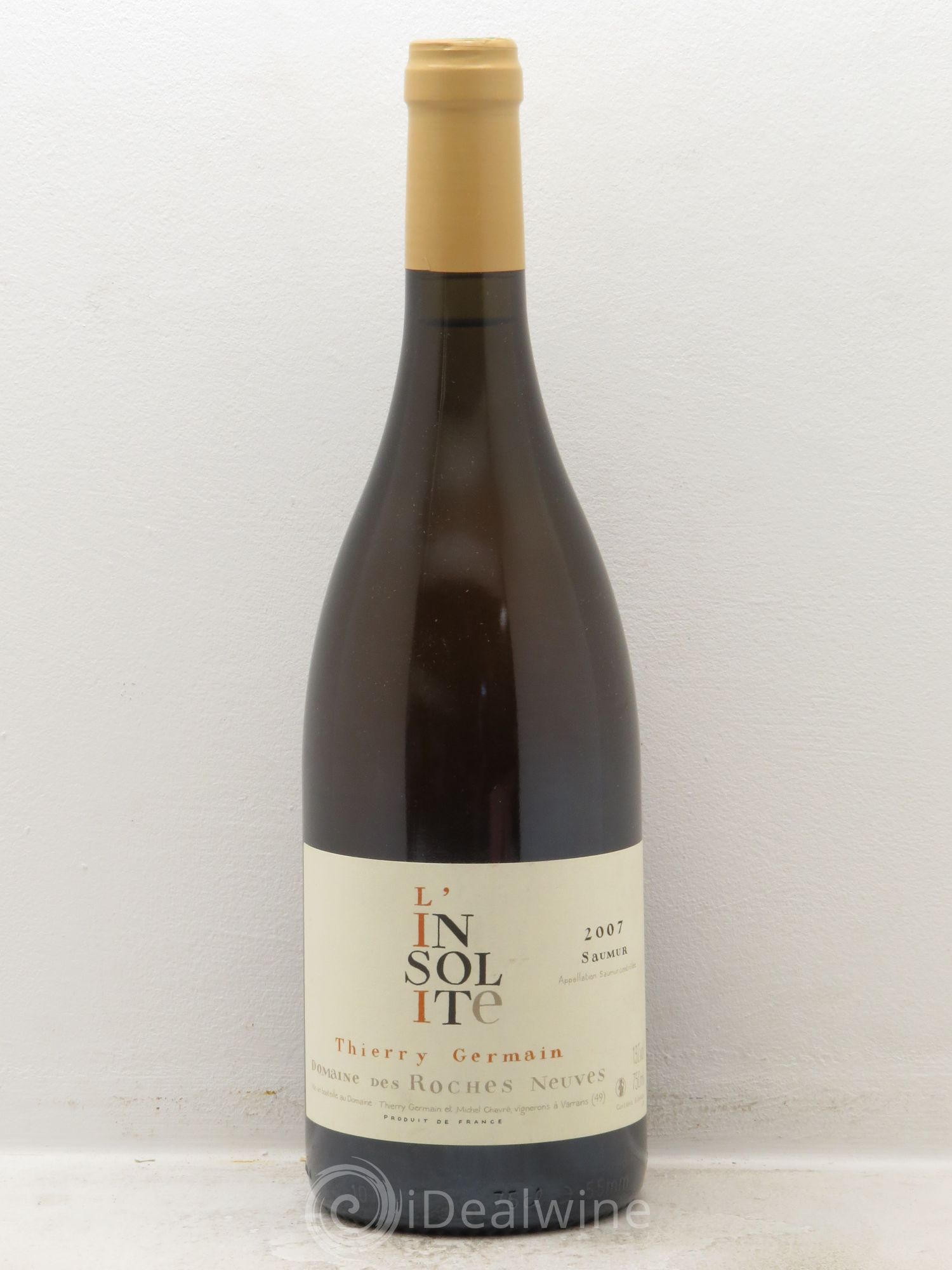 Saumur Insolite Domaine des Roches Neuves - Thierry Germain 2007 - Lot de 1 bouteille - 0