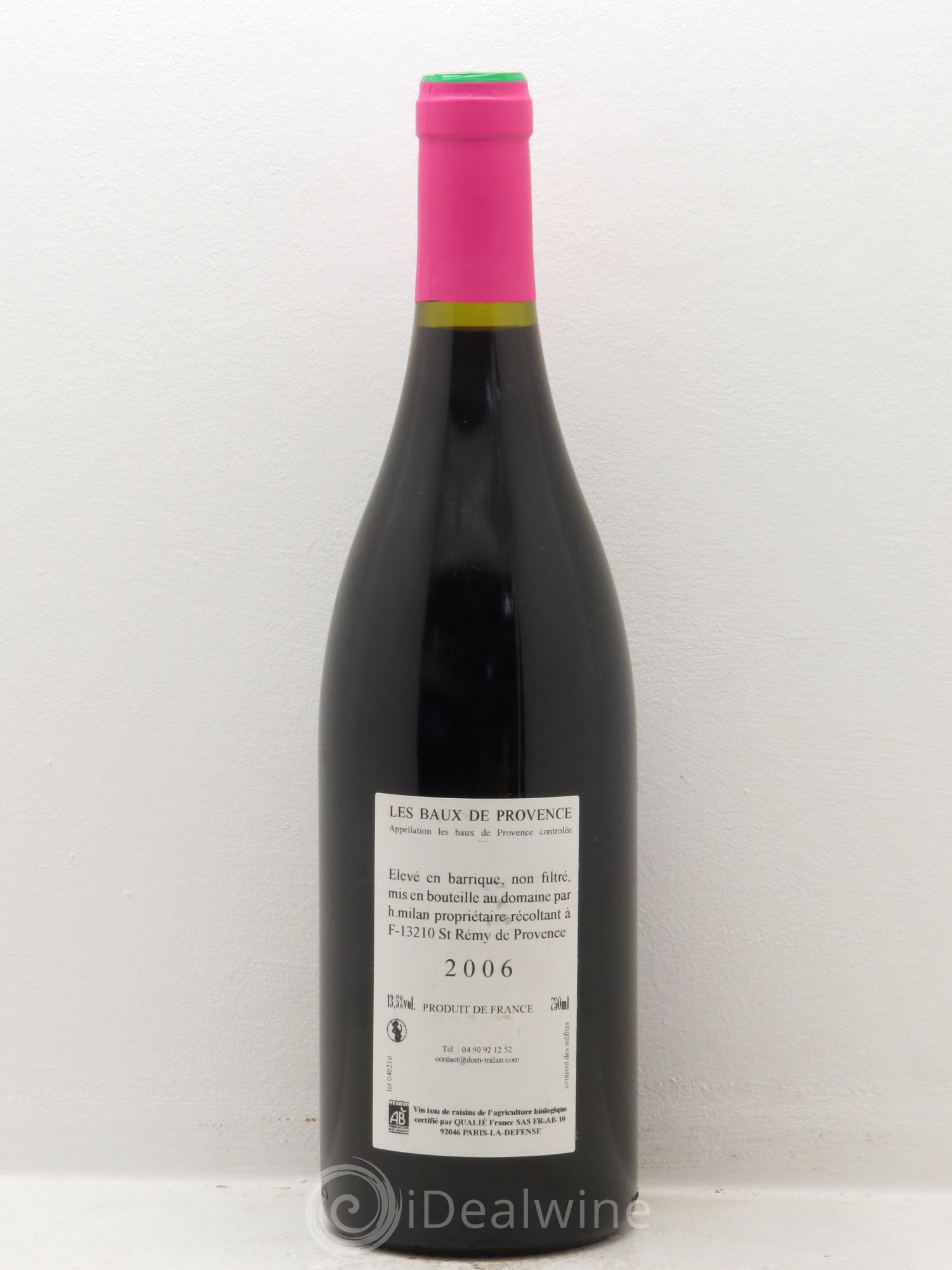 Baux de Provence Domaine Milan Henri Milan 2006 - Lot de 1 bouteille - 1