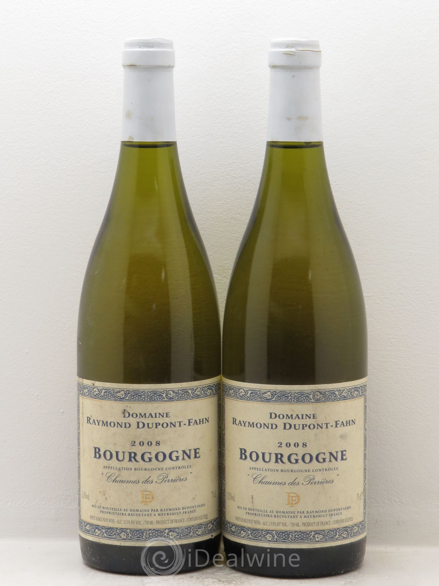 Bourgogne "Chaumes des Perrières" Raymond Dupont-Fahn 2008 - Posten von 2 Flaschen - 0