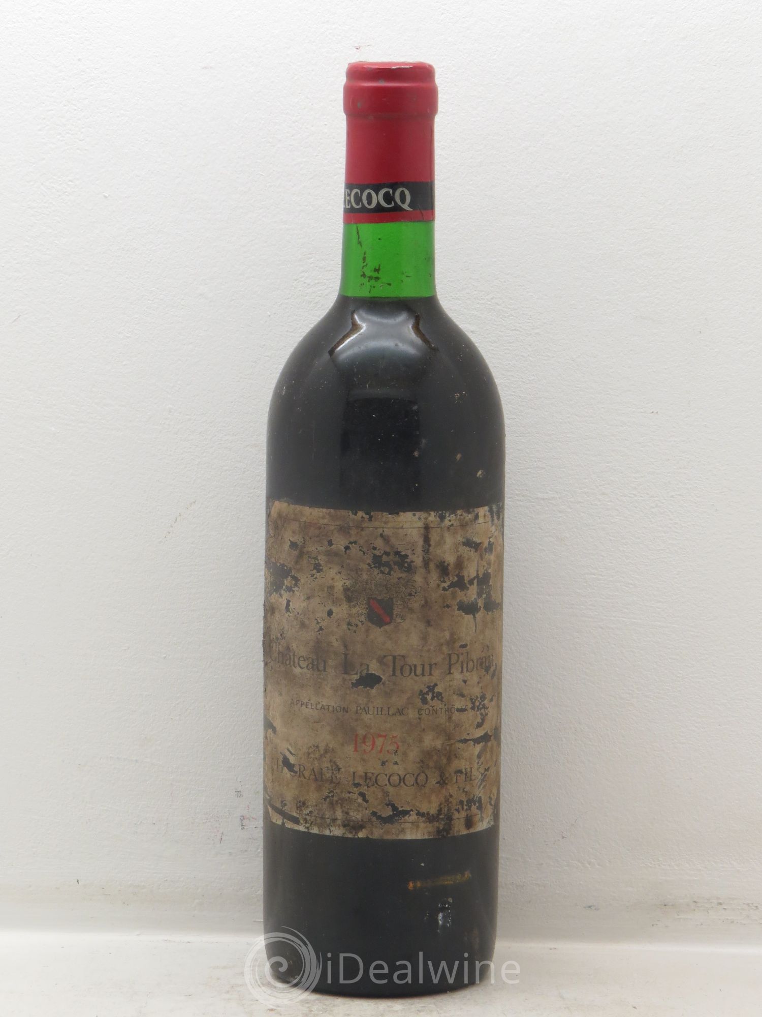 Château Tour Pibran Cru Bourgeois 1975 - Lot de 1 bouteille - 0