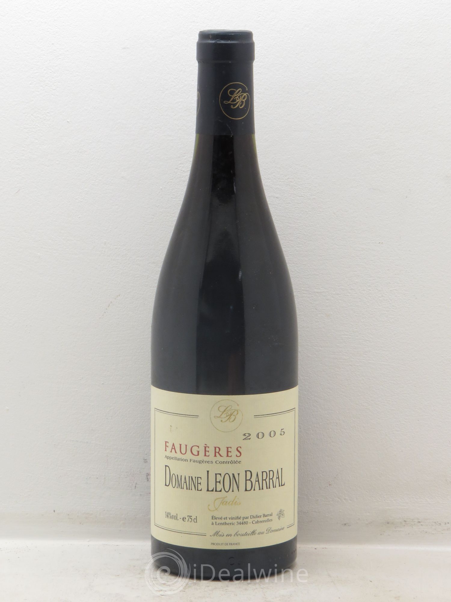 Faugères Jadis Domaine Léon Barral 2005 - Lot de 1 bouteille - 0