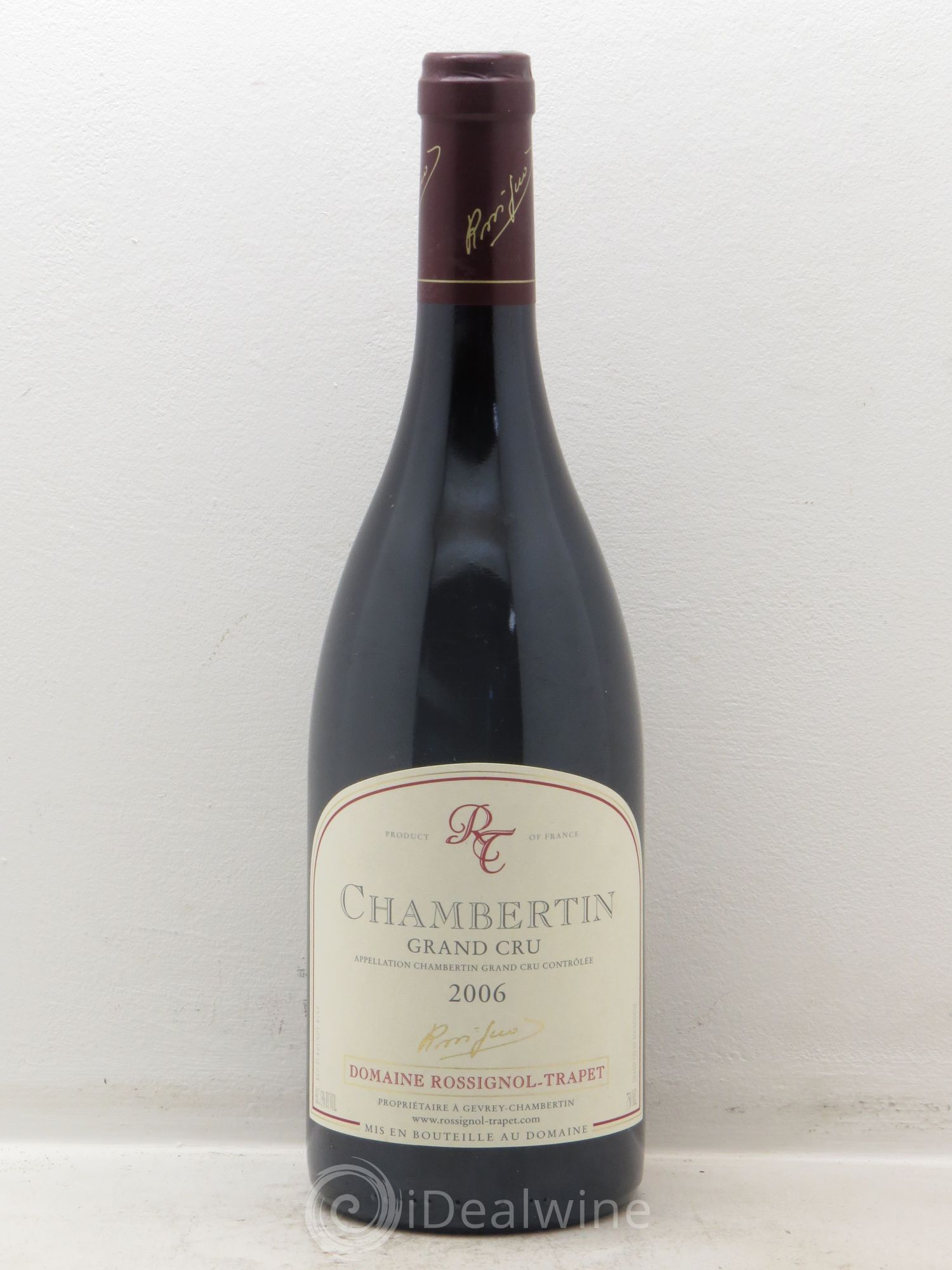 Chambertin Grand Cru Rossignol-Trapet (Domaine) 2006 - Lot de 1 bouteille - 0