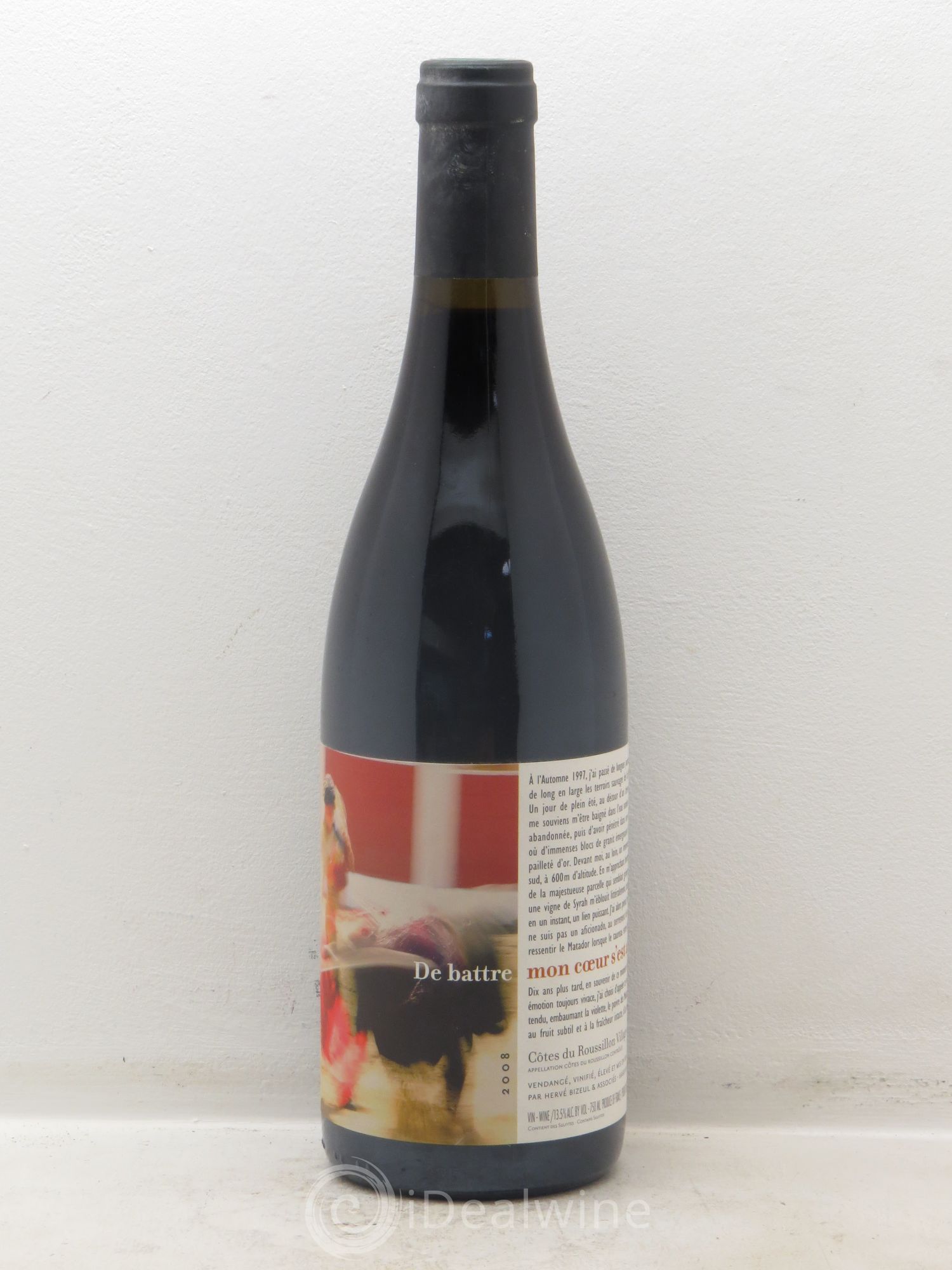 Côtes Catalanes (Anciennement Côtes du Roussillon) Clos des Fées De battre mon coeur s'est arrêté Hervé Bizeul 2008 - Lot de 1 bouteille - 0