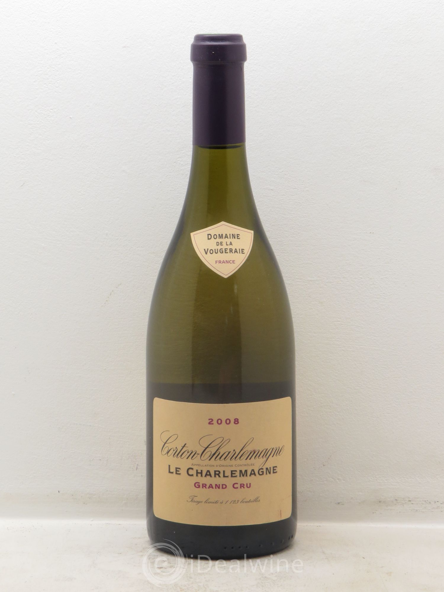 Corton-Charlemagne Grand Cru Domaine de la Vougeraie 2008 - Posten von 1 Flasche - 0