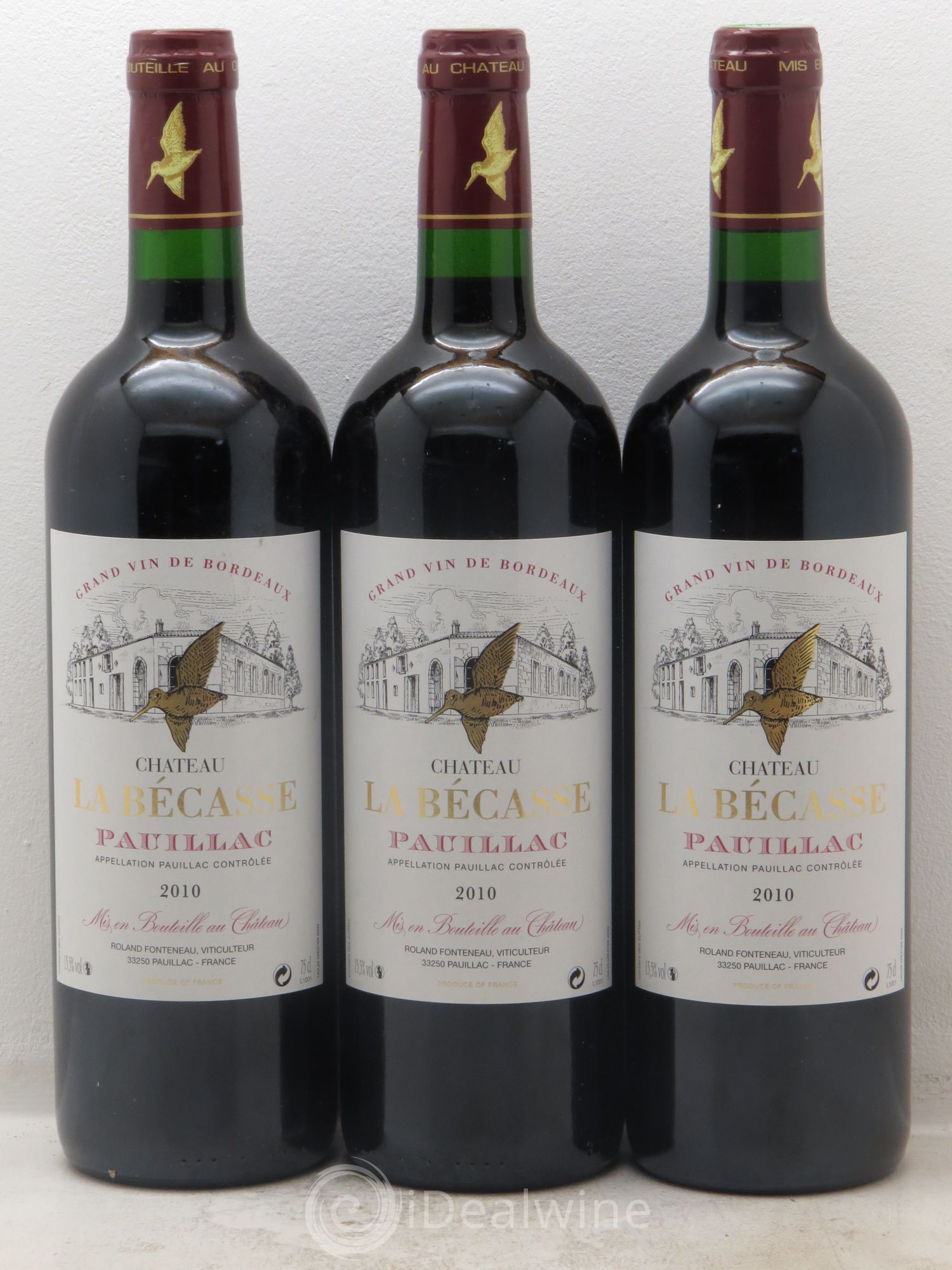 Pauillac Château la Bécasse 2010 - Posten von 3 Flaschen - 0