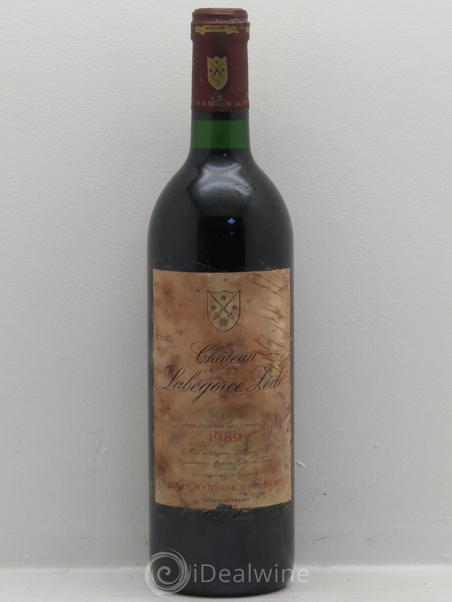 Château Labegorce Zédé Cru Bourgeois 1989 - Lot de 1 bouteille - 0