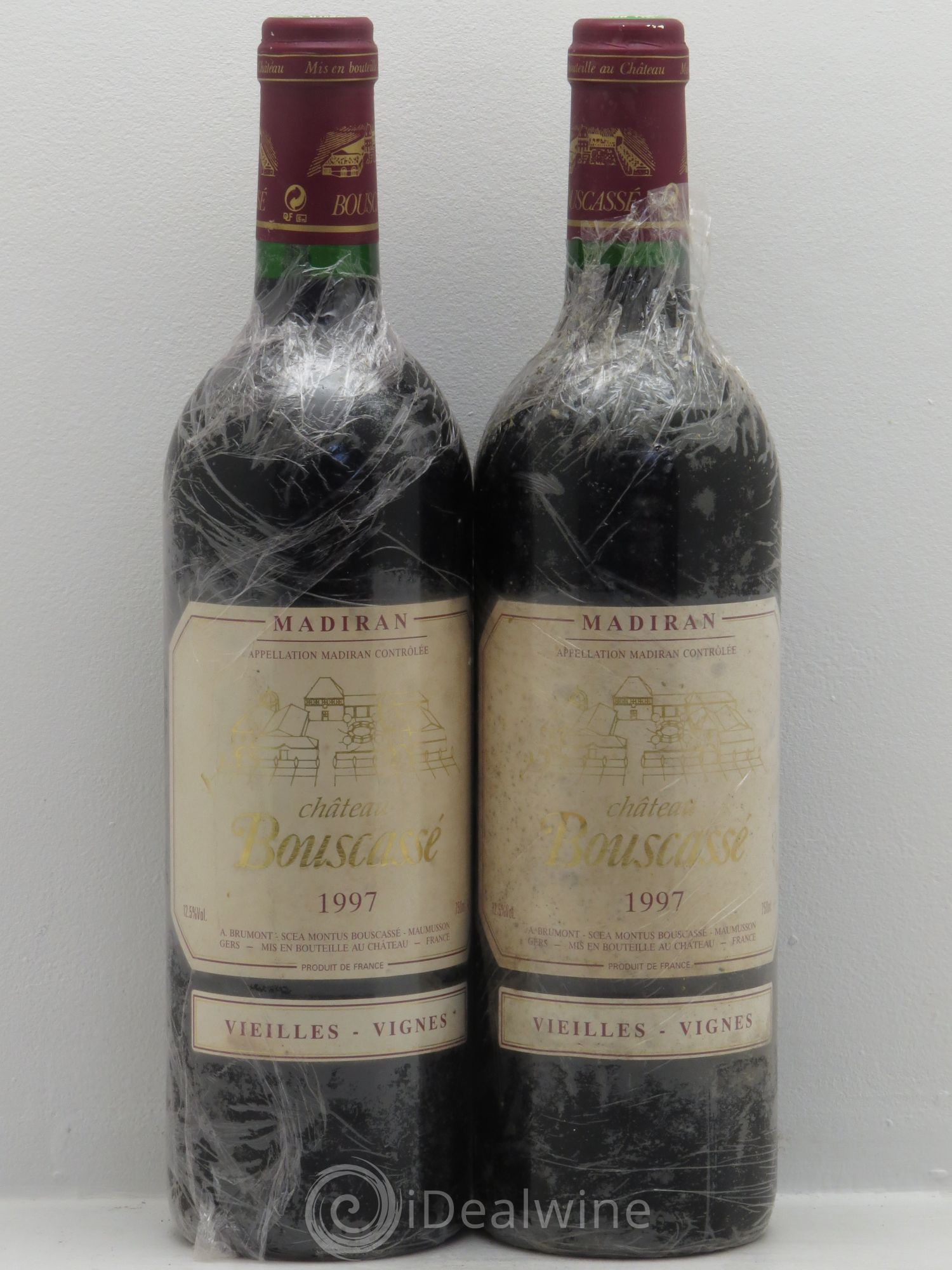 Madiran Vieilles Vignes Château Bouscassé - Alain Brumont 1997 - Lot de 2 bouteilles - 0