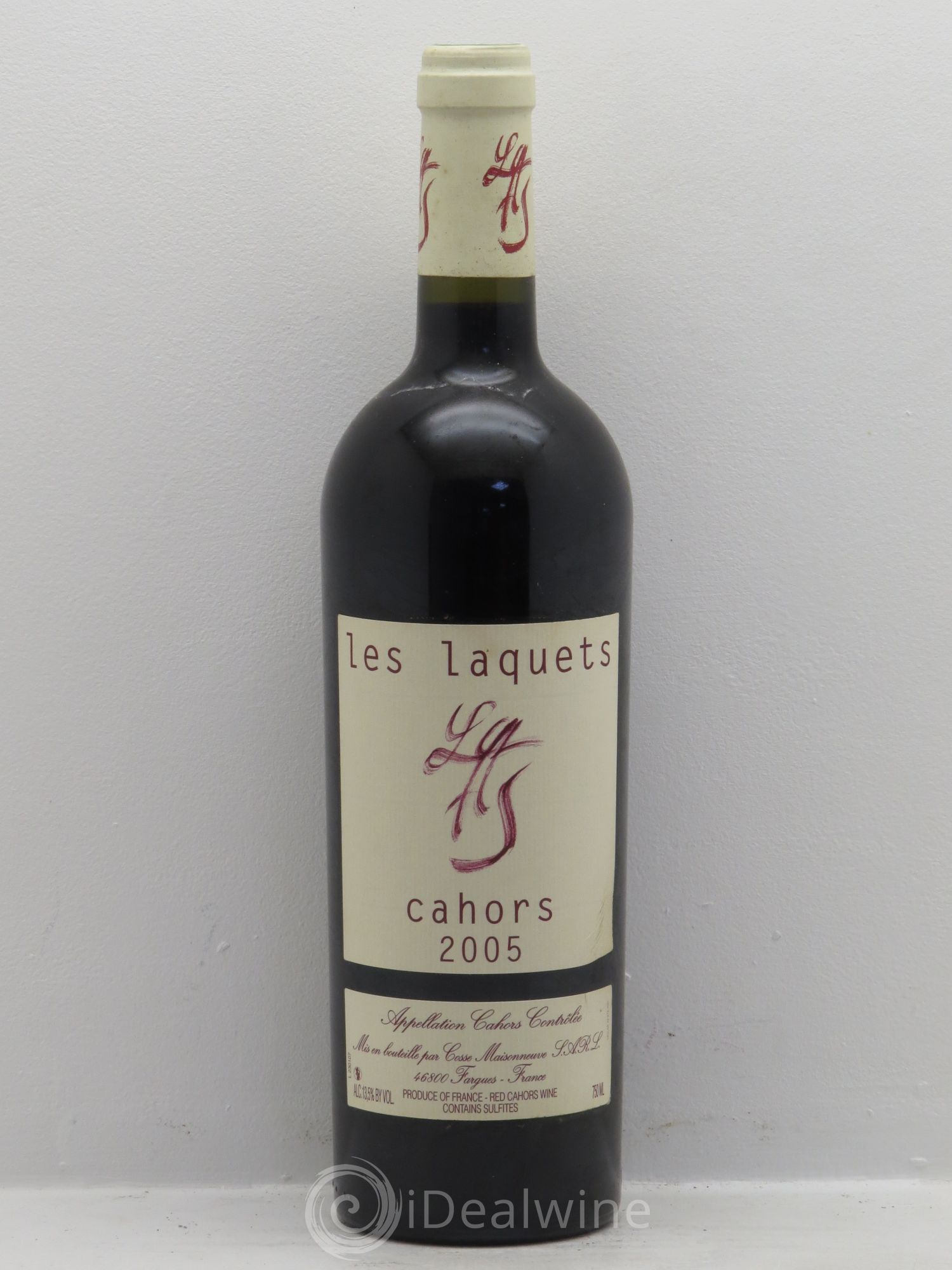 Cahors Les Laquets Cosse-Maisonneuve (Domaine) 2005 - Lot de 1 bouteille - 0