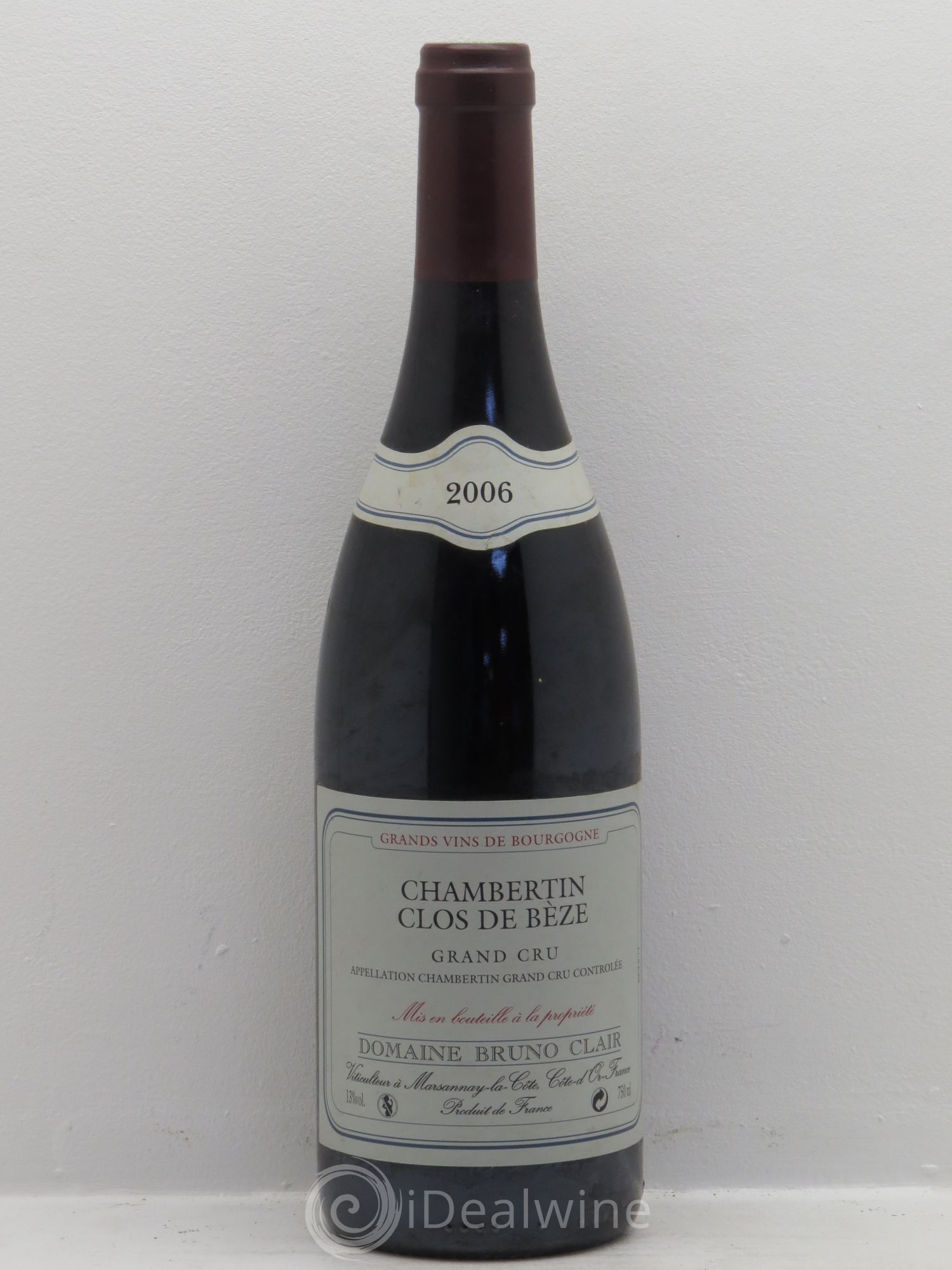 Chambertin Clos de Bèze Grand Cru Bruno Clair (Domaine) 2006 - Lot de 1 bouteille - 0