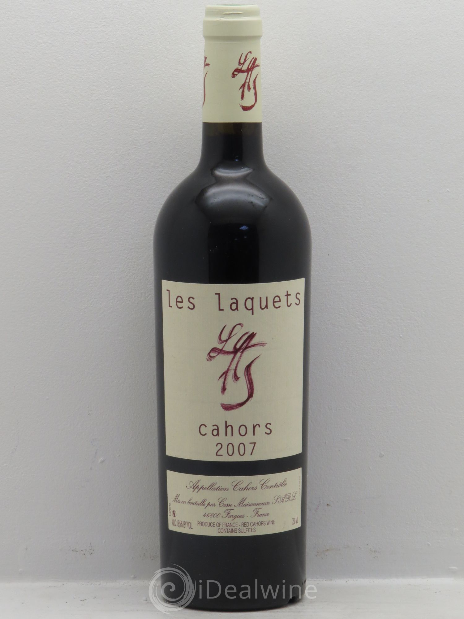 Cahors Les Laquets Cosse-Maisonneuve (Domaine) 2007 - Lot de 1 bouteille - 0