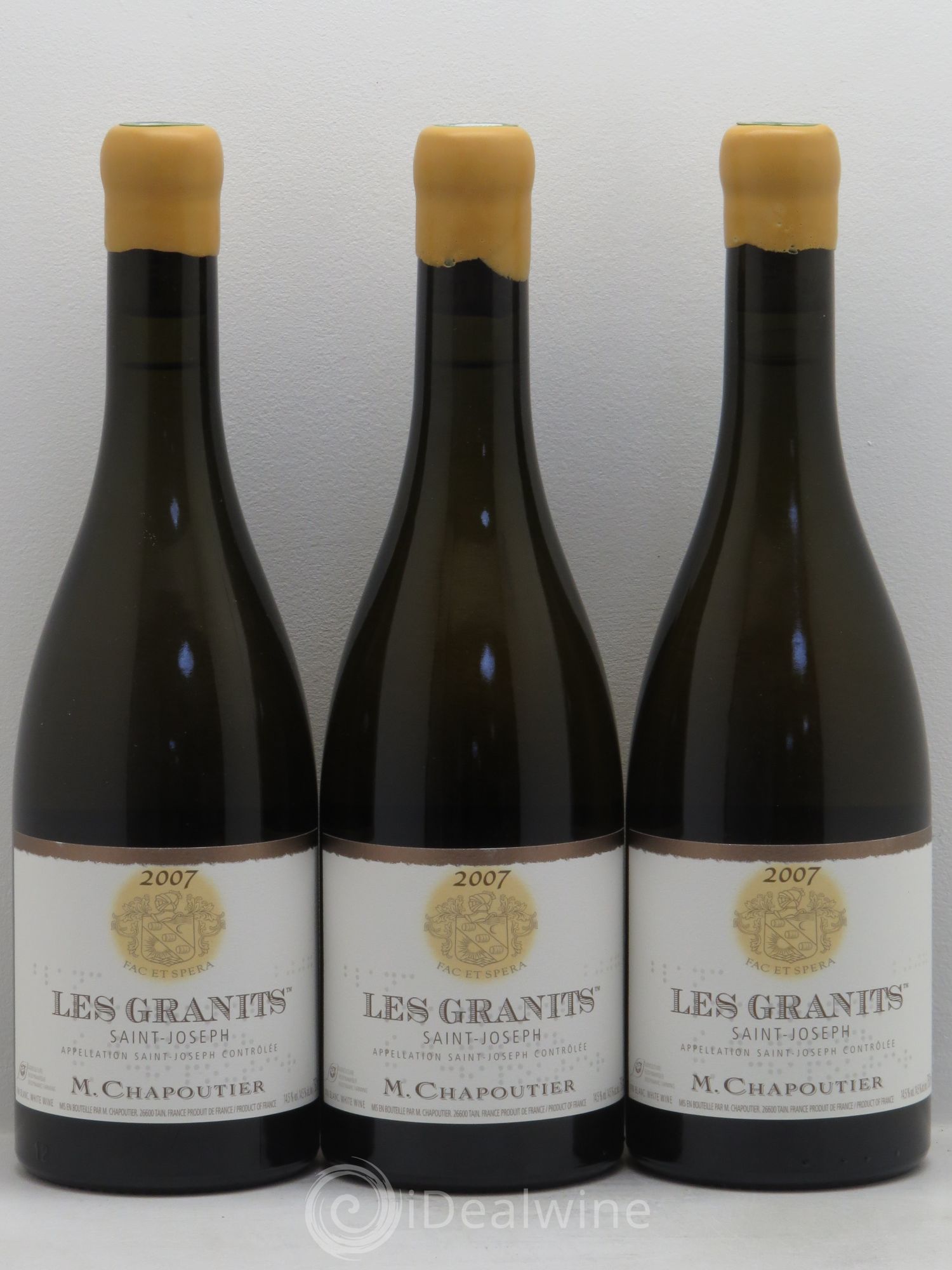 Saint-Joseph Les Granits Chapoutier 2007 - Lot de 3 bouteilles - 0