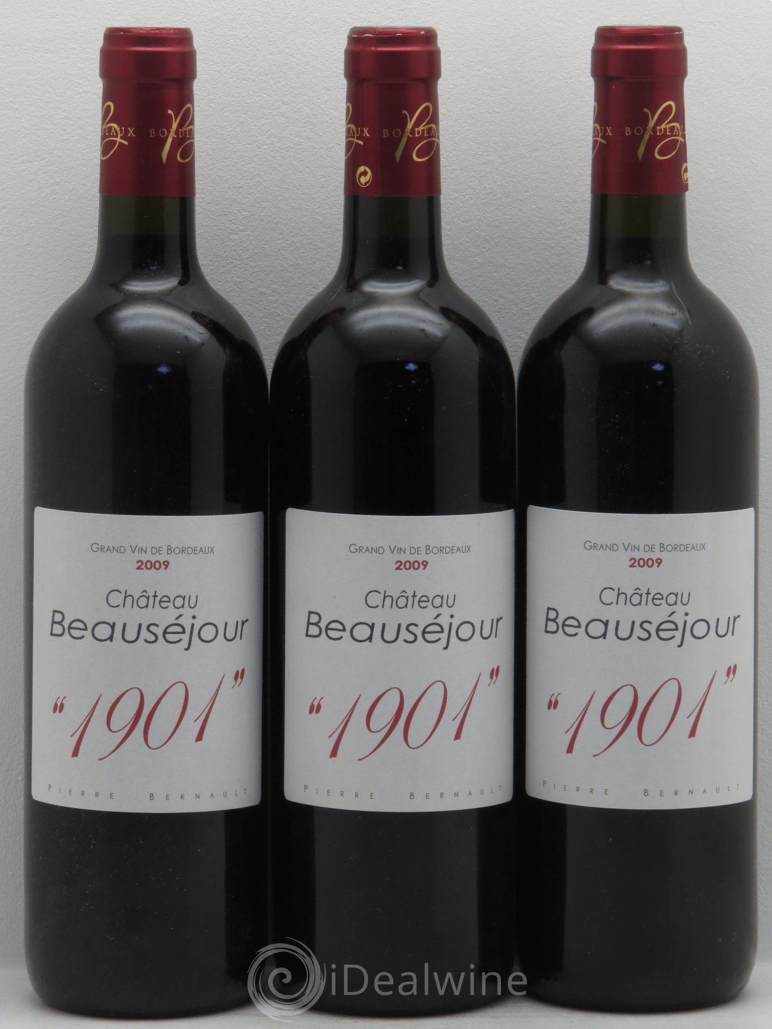 Montagne Saint-Émilion Château Beauséjour Cuvée "1901" (sans prix de réserve) 2009 - Posten von 3 Flaschen - 0